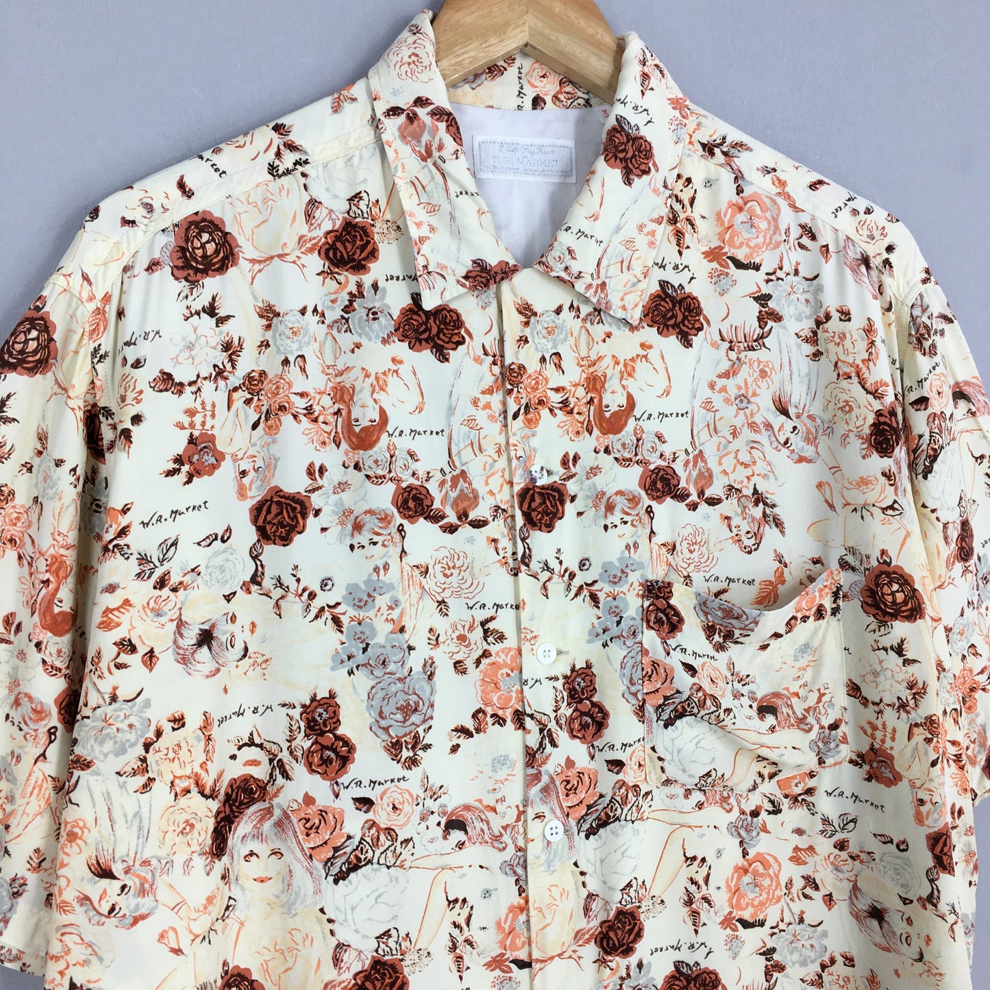 HR Market Japan Hawaiian Flower Rayon Shirt