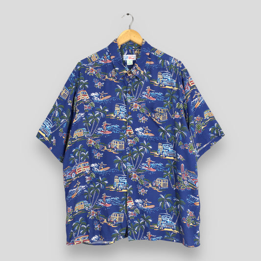 Hawaii Reyn Spooner Beach Party Aloha Shirt XLarge