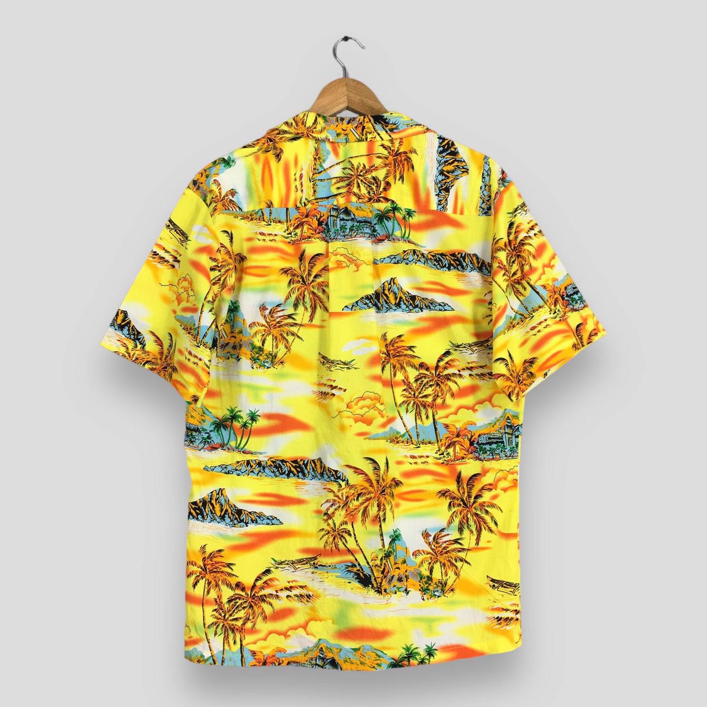 Hawaiian Coconut Tree Shirt Medium Retro Aloha Tropical