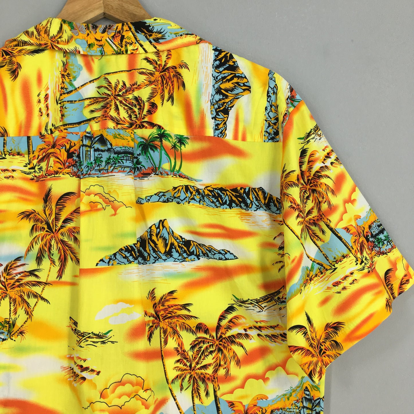 Hawaiian Coconut Tree Shirt Medium Retro Aloha Tropical