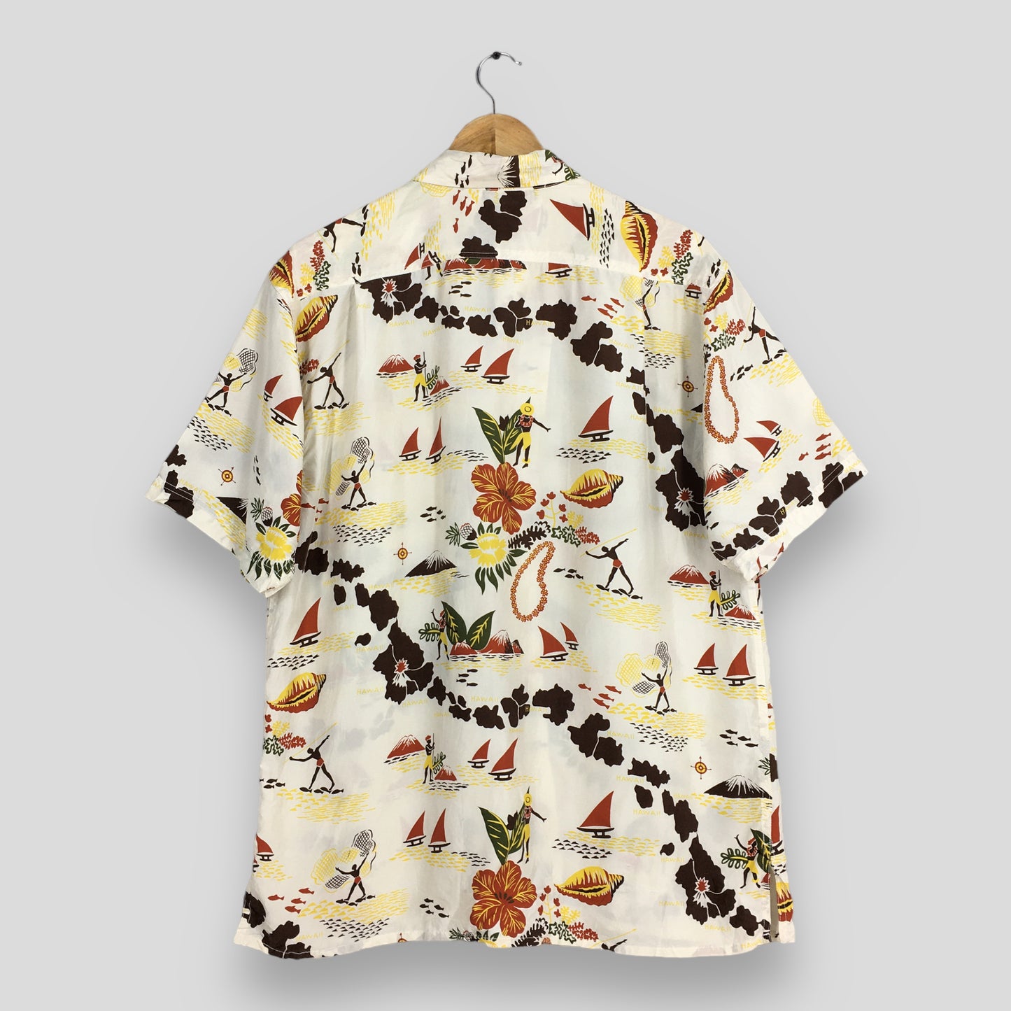 Lala Hula Honolulu Hawaiian Hibiscus Flower Tropical Hawaii Shirt