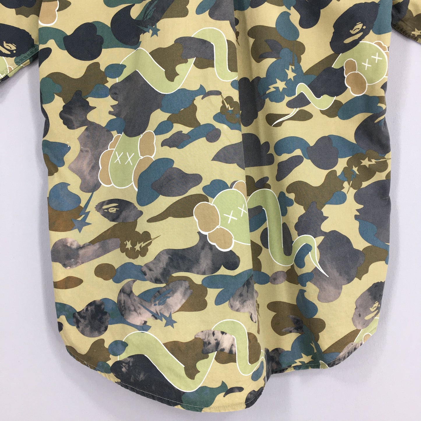 A Bathing Ape Camo Shirt Oxfords Button Up Size M