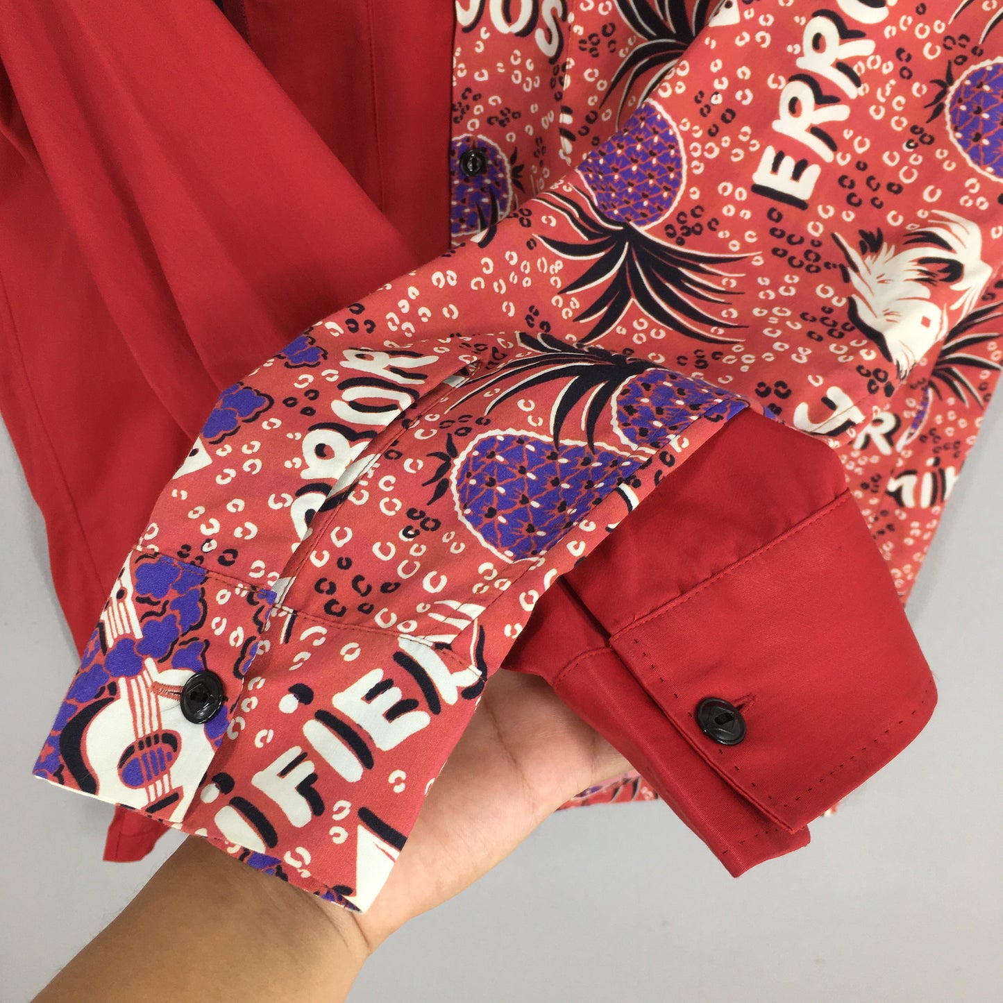 Maison Mihara Yasuhiro Justified Error Rayon Shirt Size 44