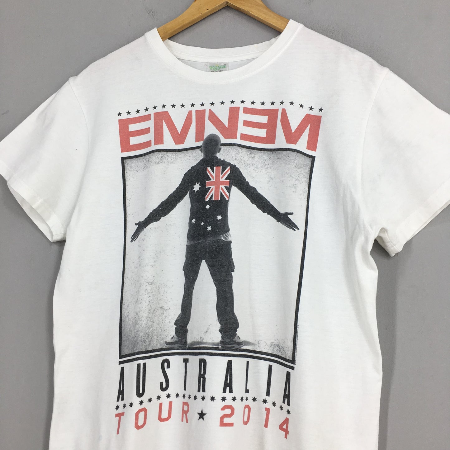 Eminem Rap Australia Tour 2014 Concert White T shirt M