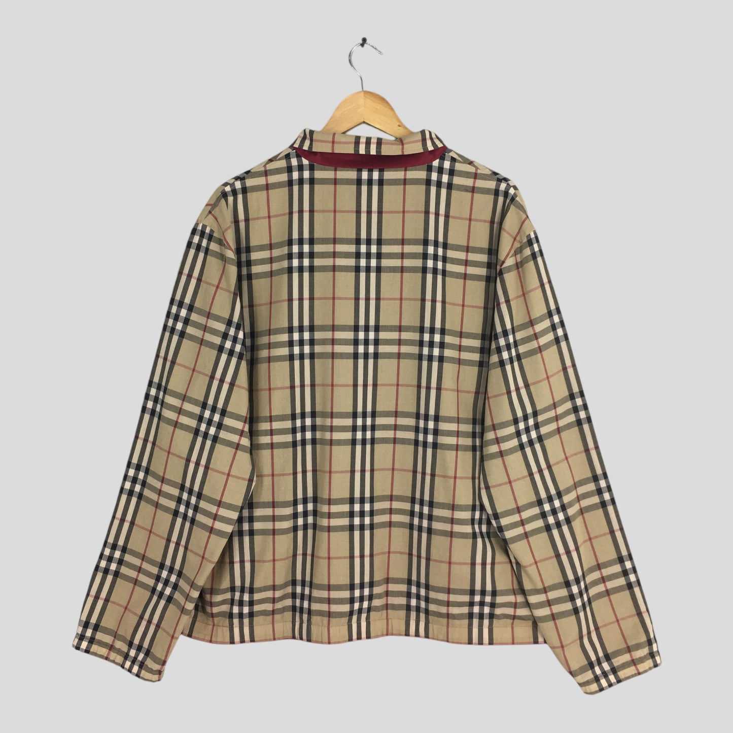Burberry London Nova Check Harrington Reversible Jacket Large