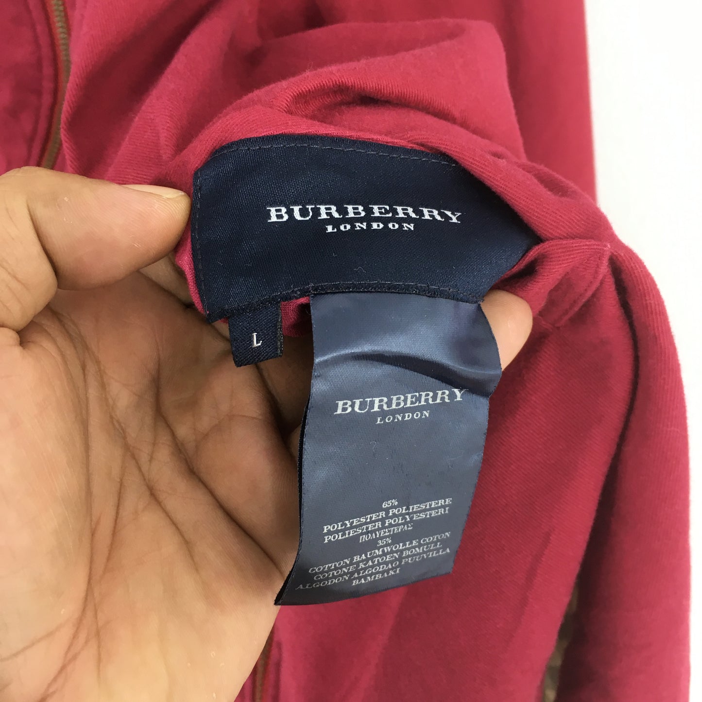 Burberry London Nova Check Harrington Reversible Jacket Large