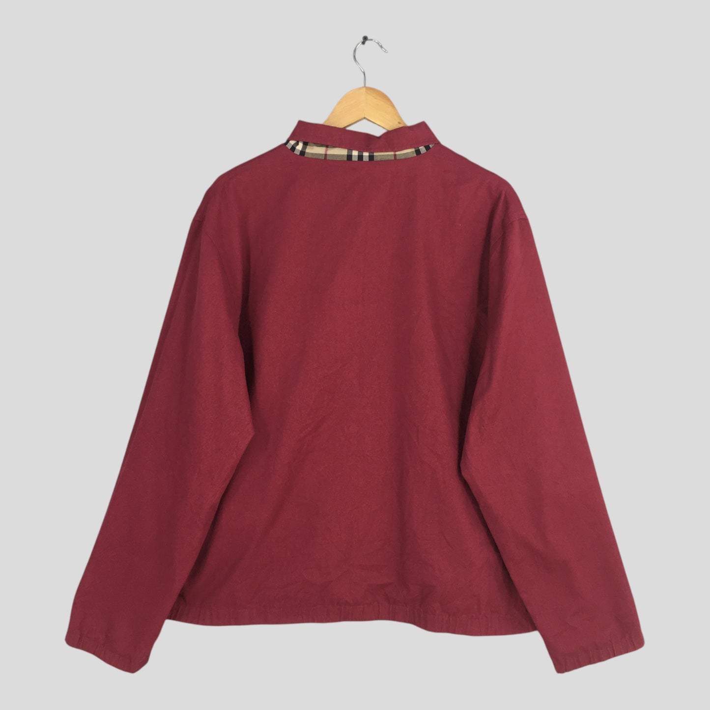 Burberry London Nova Check Harrington Reversible Jacket Large