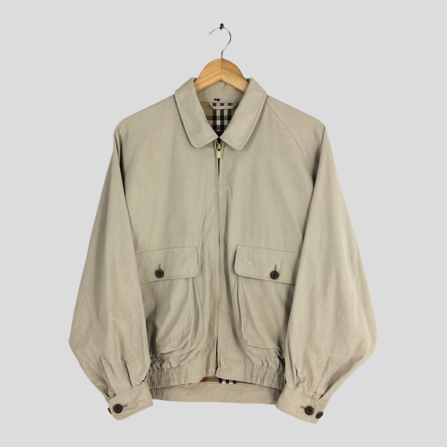 90s Burberrys England Harrington Coat Medium