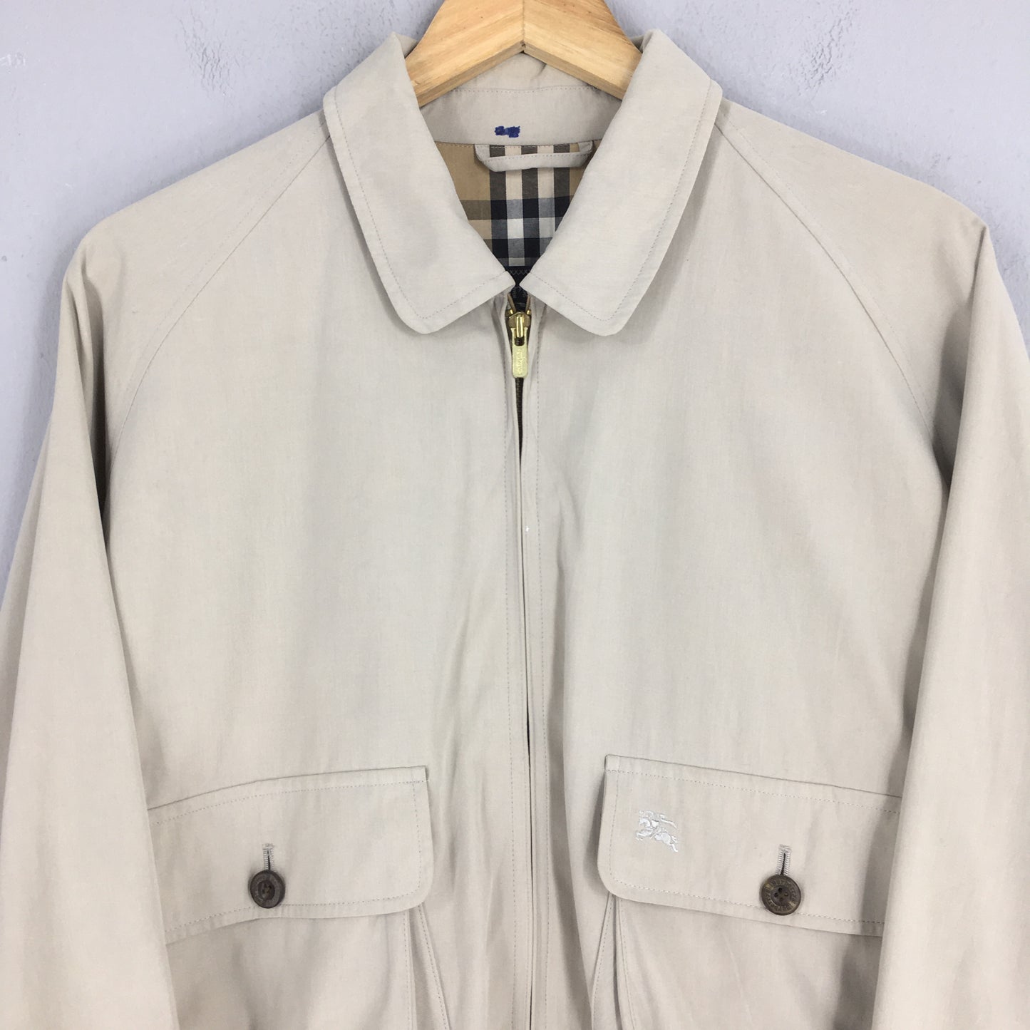 90s Burberrys England Harrington Coat Medium