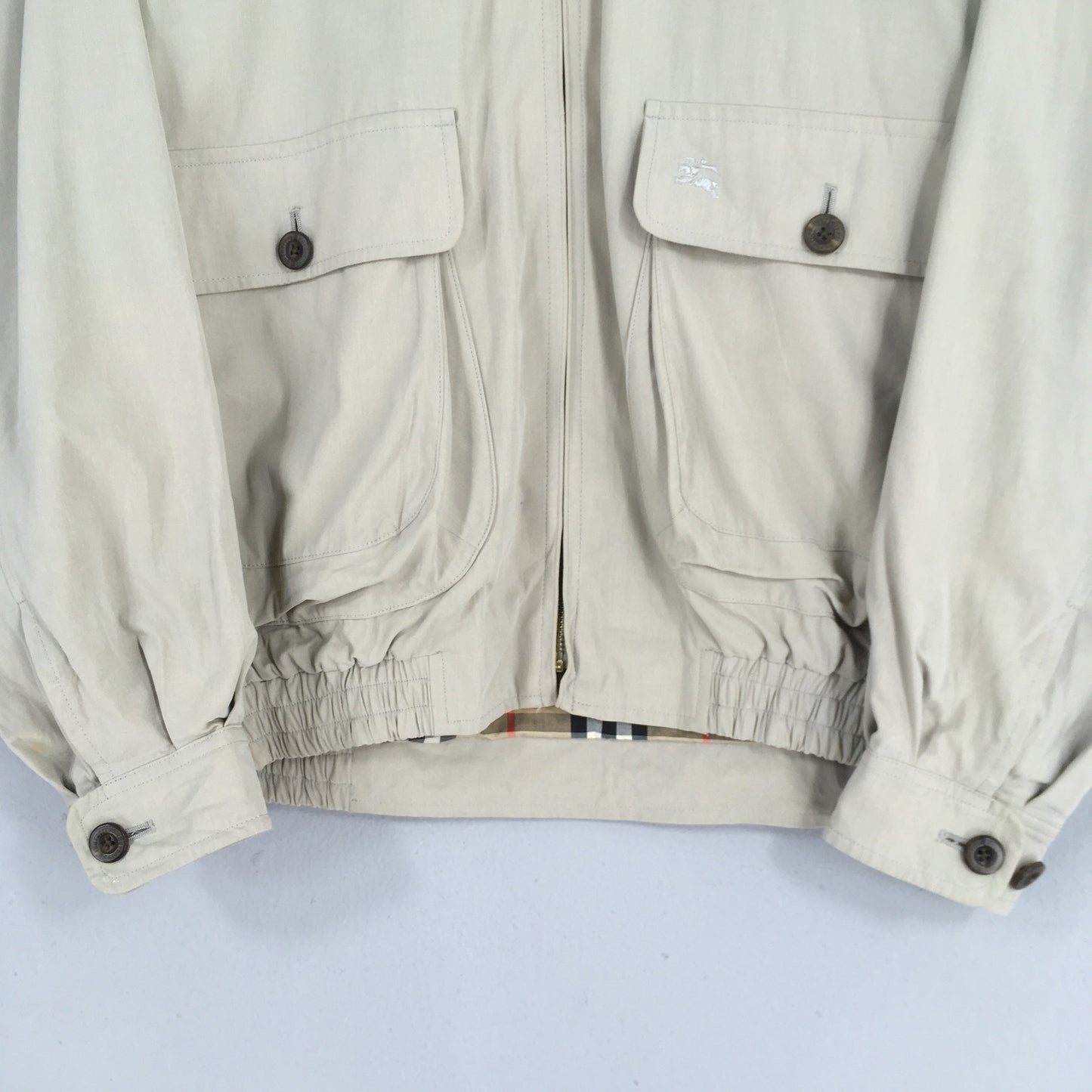 90s Burberrys England Harrington Coat Medium