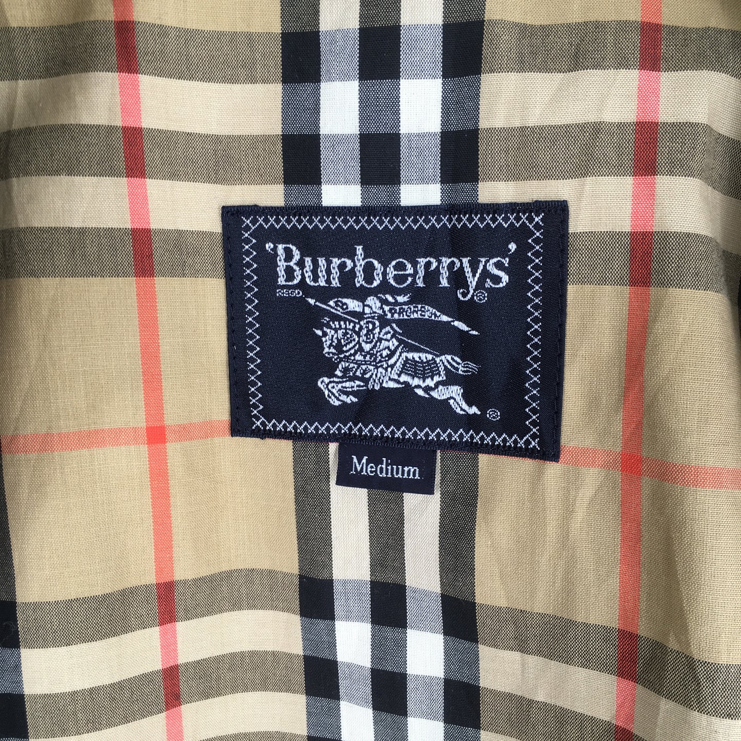 90s Burberrys England Harrington Coat Medium