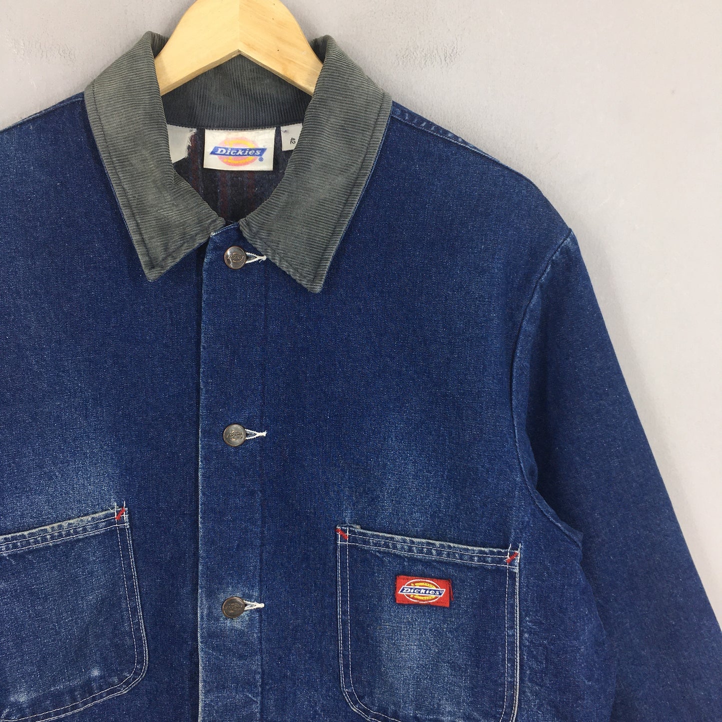 Dickies Blanket Blue Denim Jacket Large