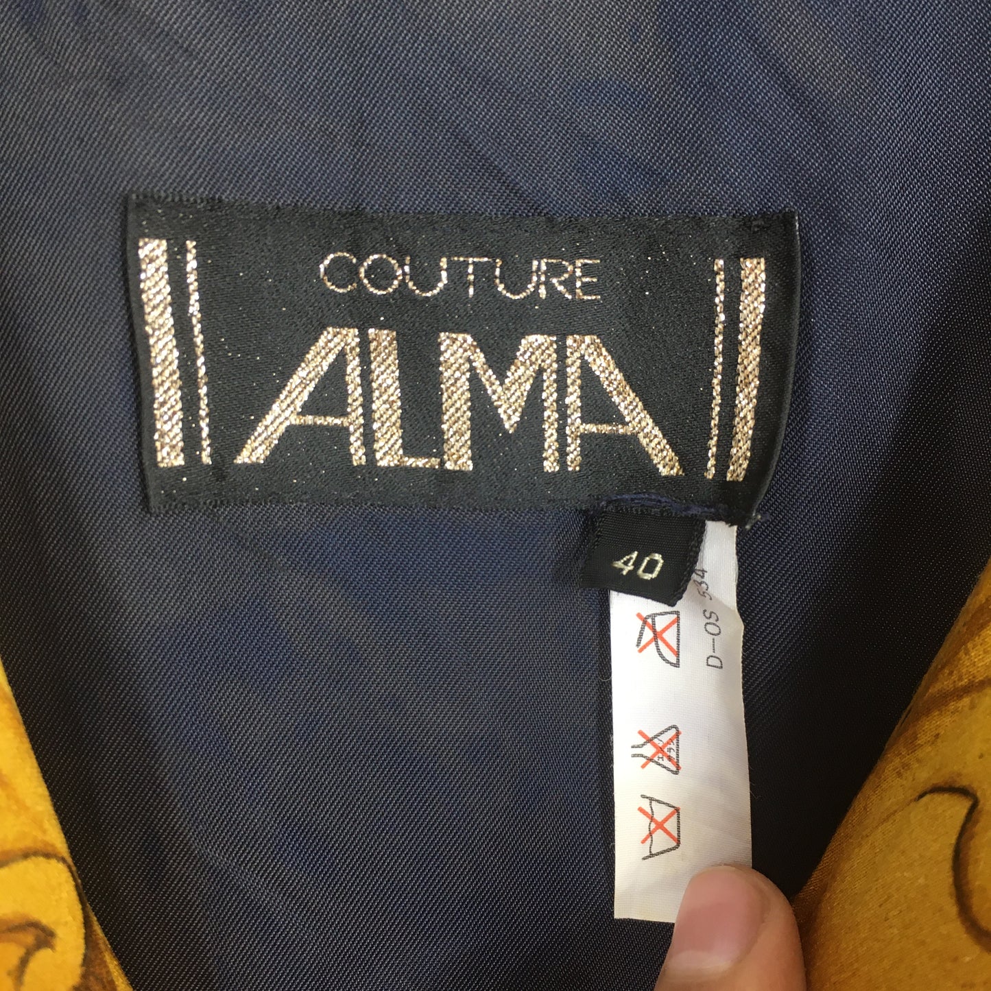 Couture Alma Silk Luxury Style Casual Jacket Medium