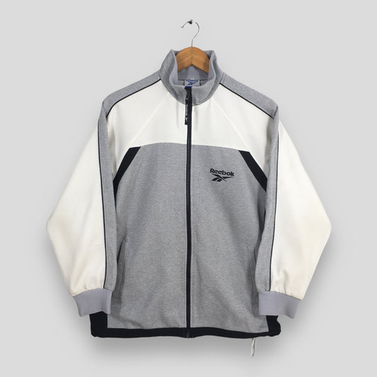 Reebok Sports Windbreaker Gray Jacket Medium