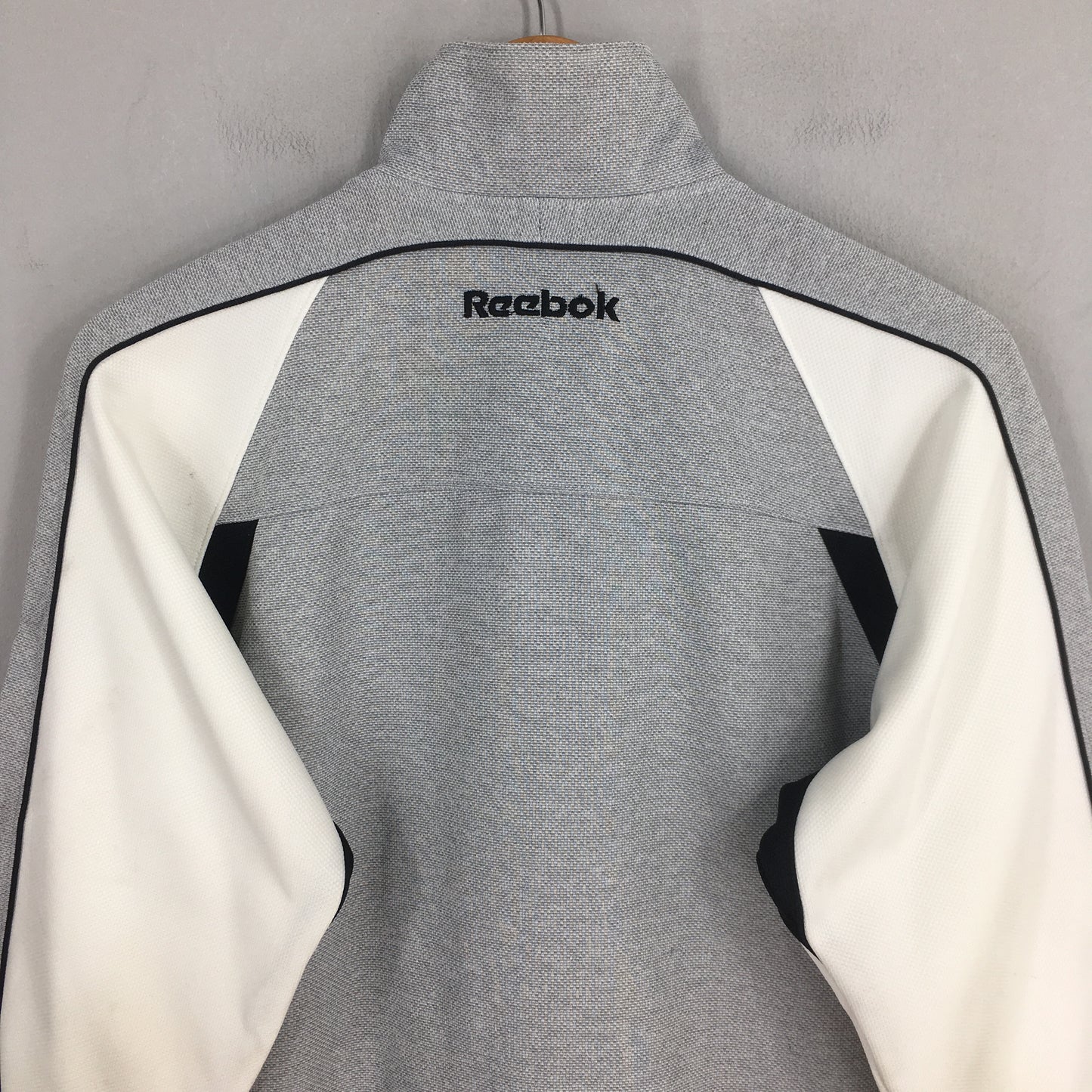 Reebok Sports Windbreaker Gray Jacket Medium