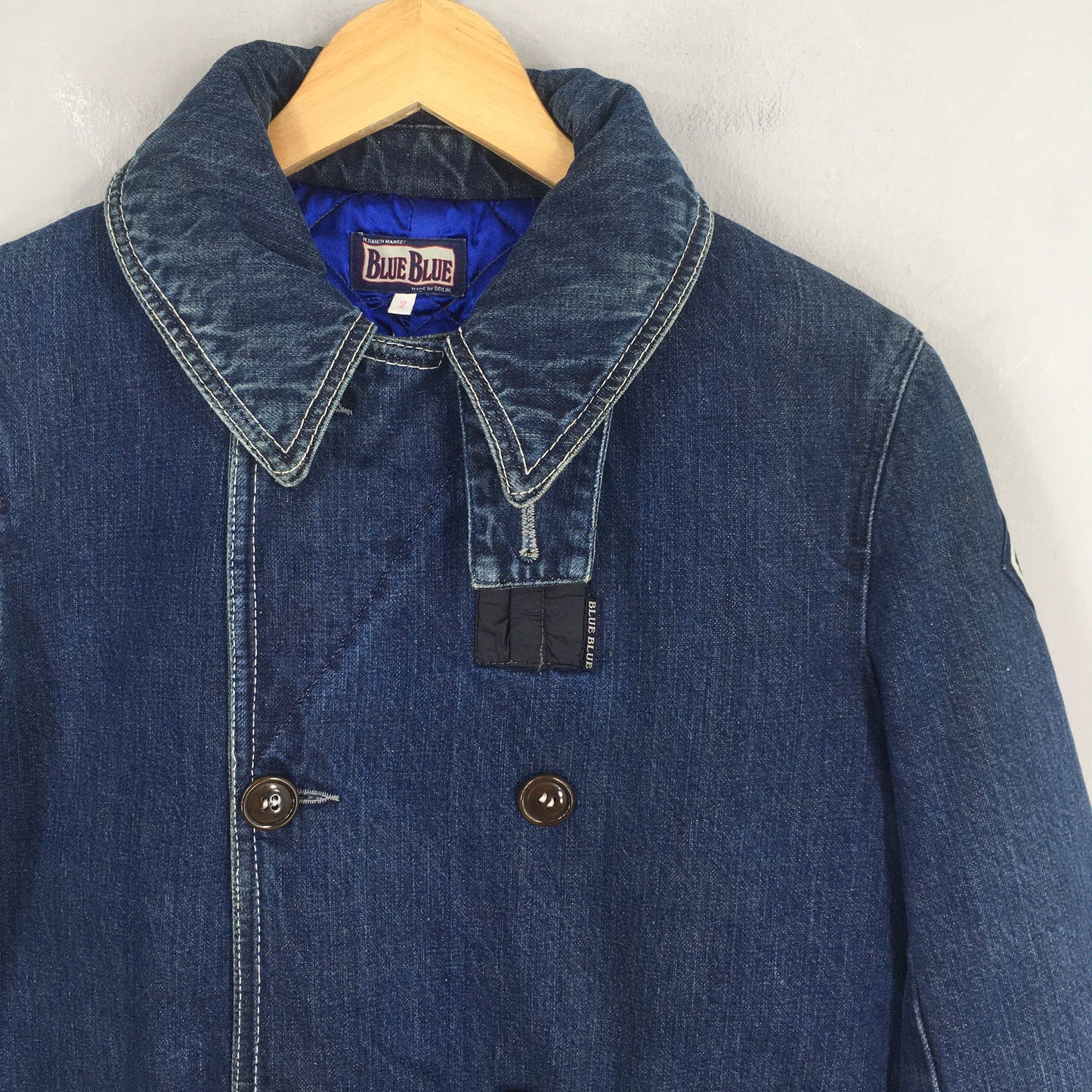 Blue Blue Japan Indigo Us Navy Jeans Jacket Medium