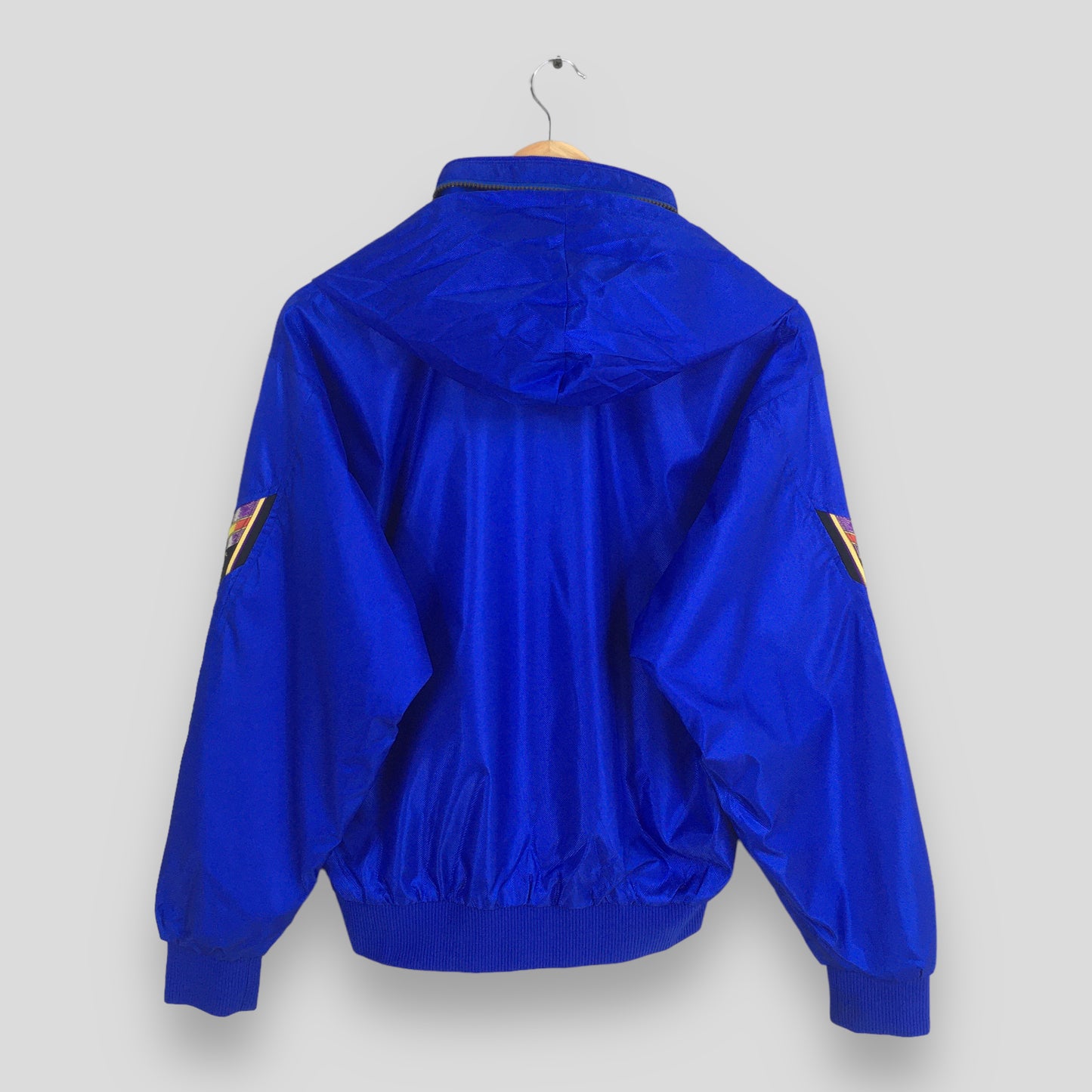 Champion Blue Jacket Hoodie Windbreaker Medium