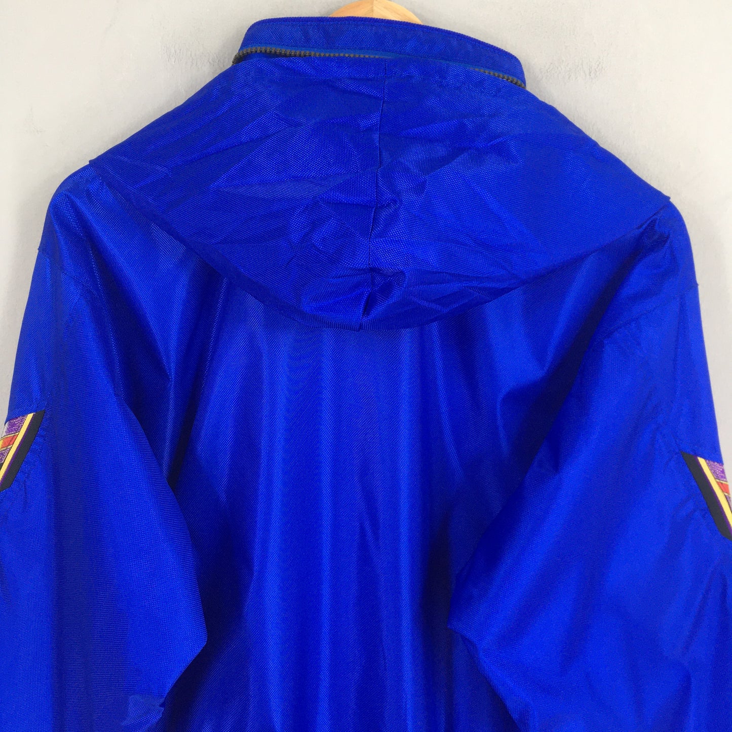 Champion Blue Jacket Hoodie Windbreaker Medium