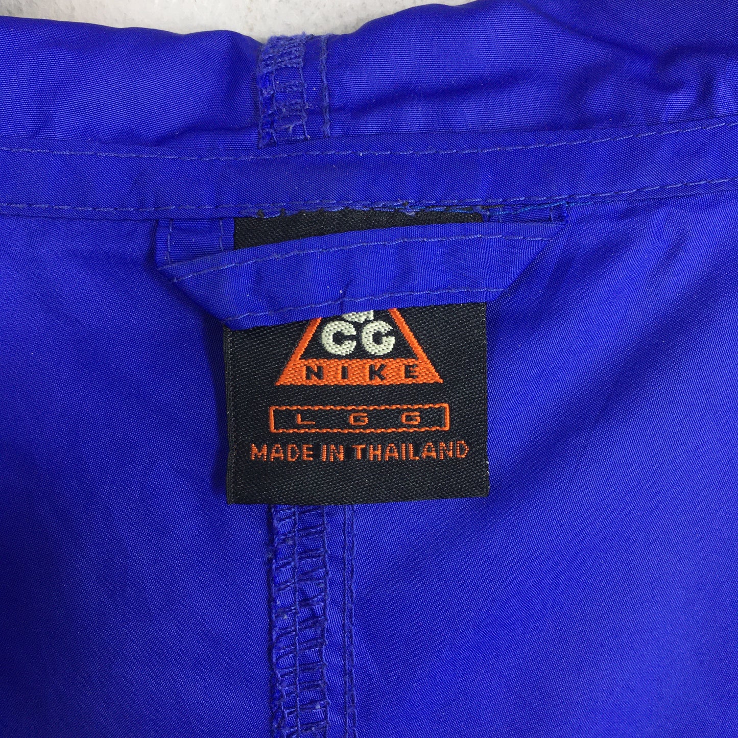 Nike Acg Windbreaker Blue Hoodie Jacket Large