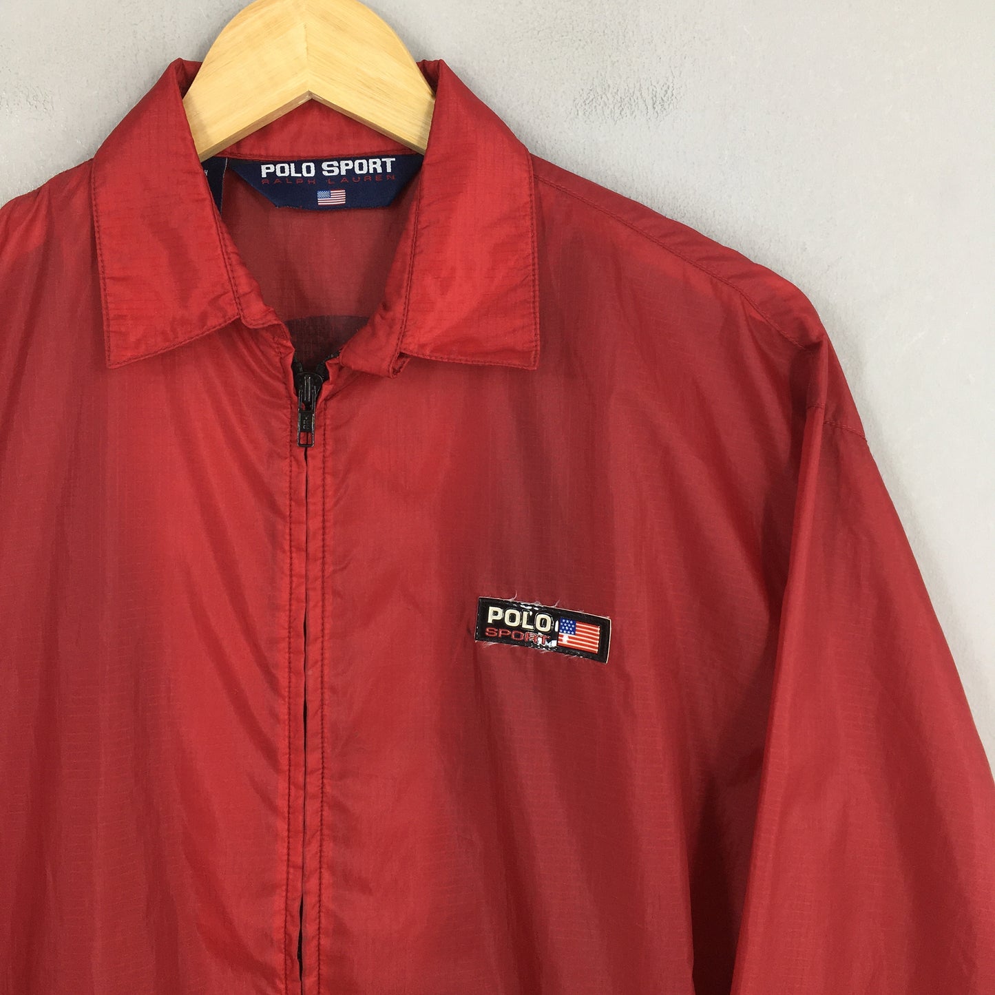 Polo Sport Red Windbreaker Small