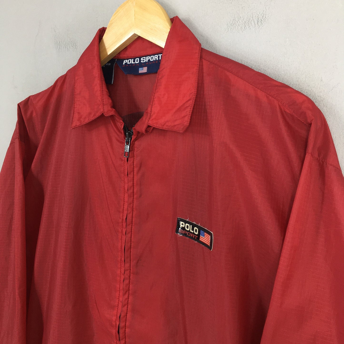 Polo Sport Red Windbreaker Small