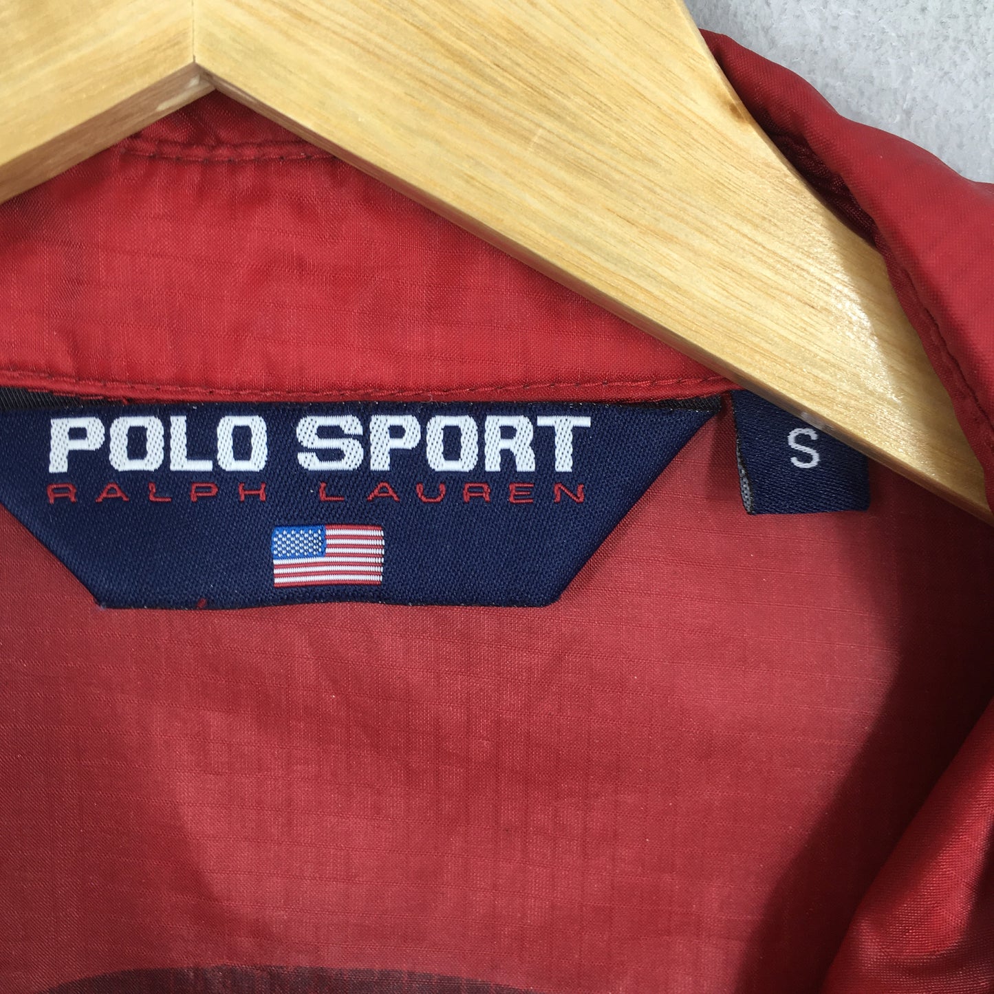 Polo Sport Red Windbreaker Small