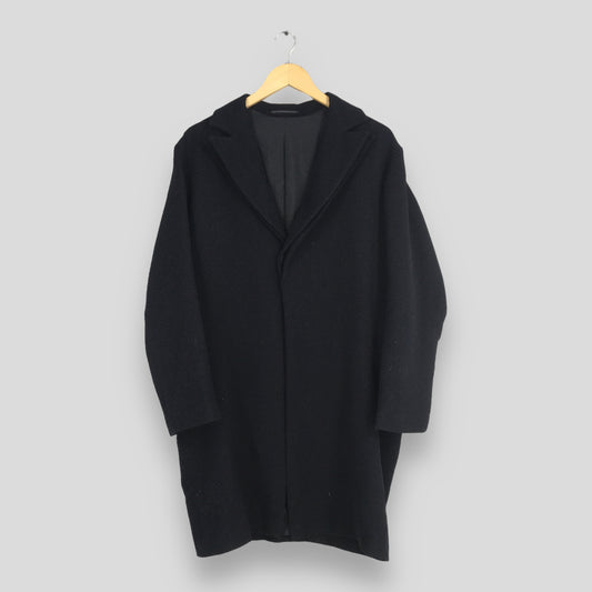 Y's For Men Yohji Yamamoto Black Wool Jacket Medium