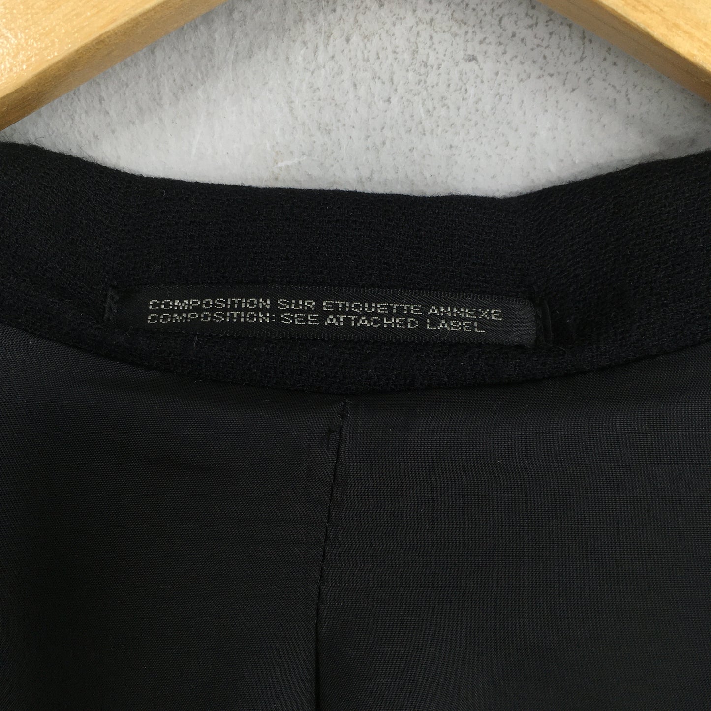 Y's For Men Yohji Yamamoto Black Wool Jacket Medium