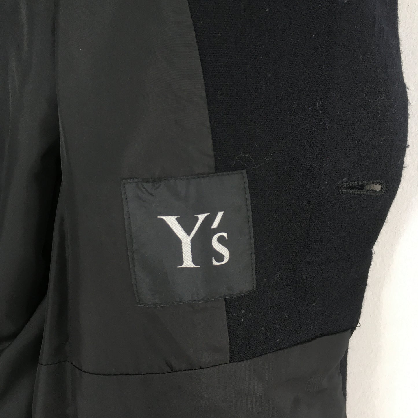 Y's For Men Yohji Yamamoto Black Wool Jacket Medium