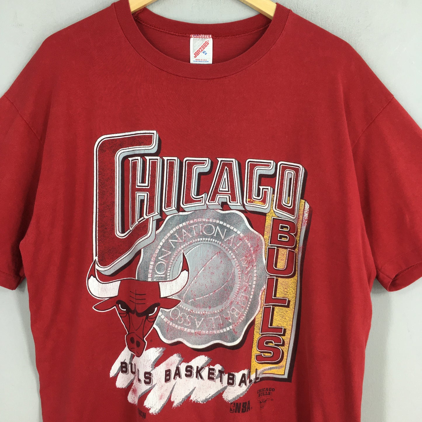 Chicago Bulls Nba World Champions Red T shirt XLarge