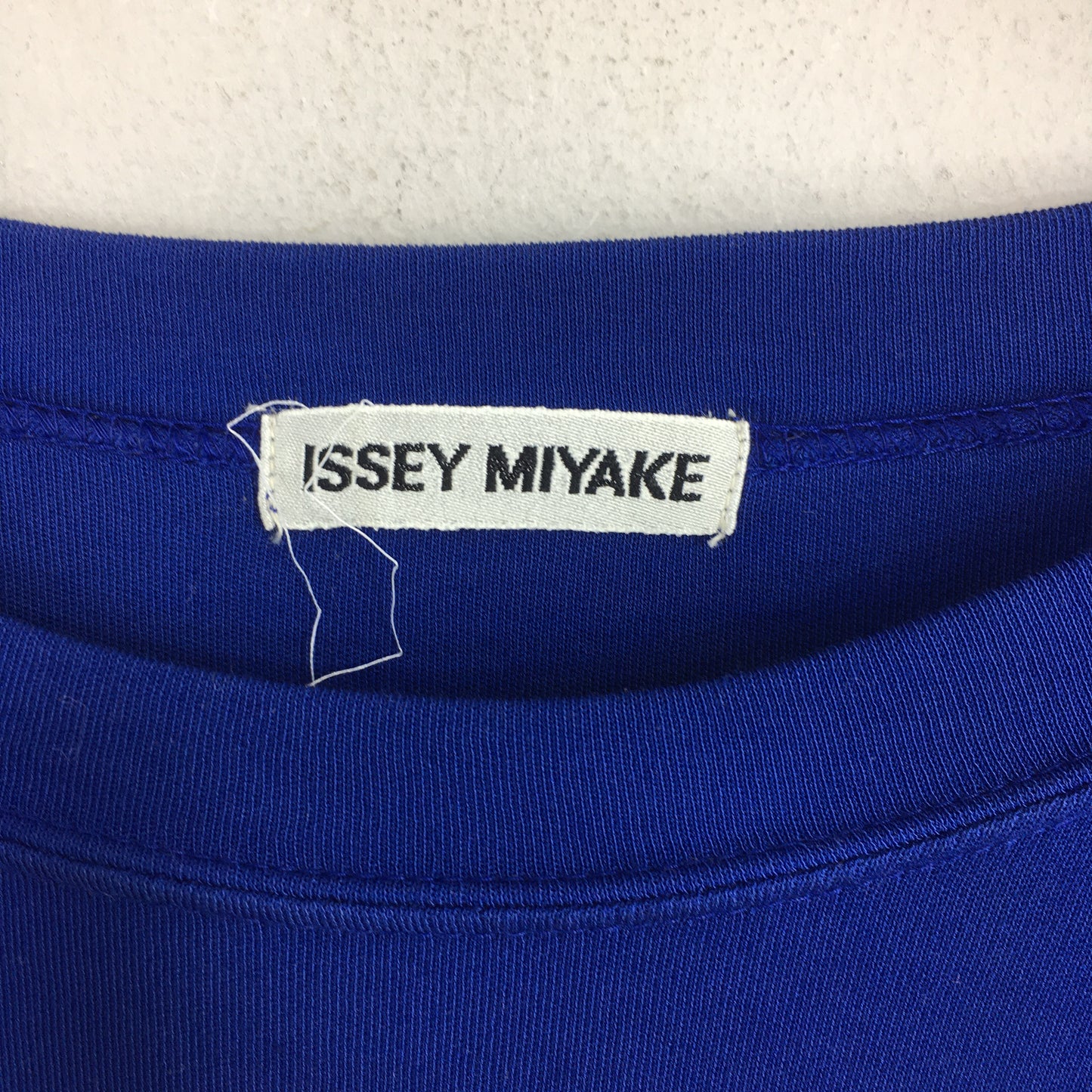 Issey Miyake Japan Plain Blue Long sleeve T-shirt Small