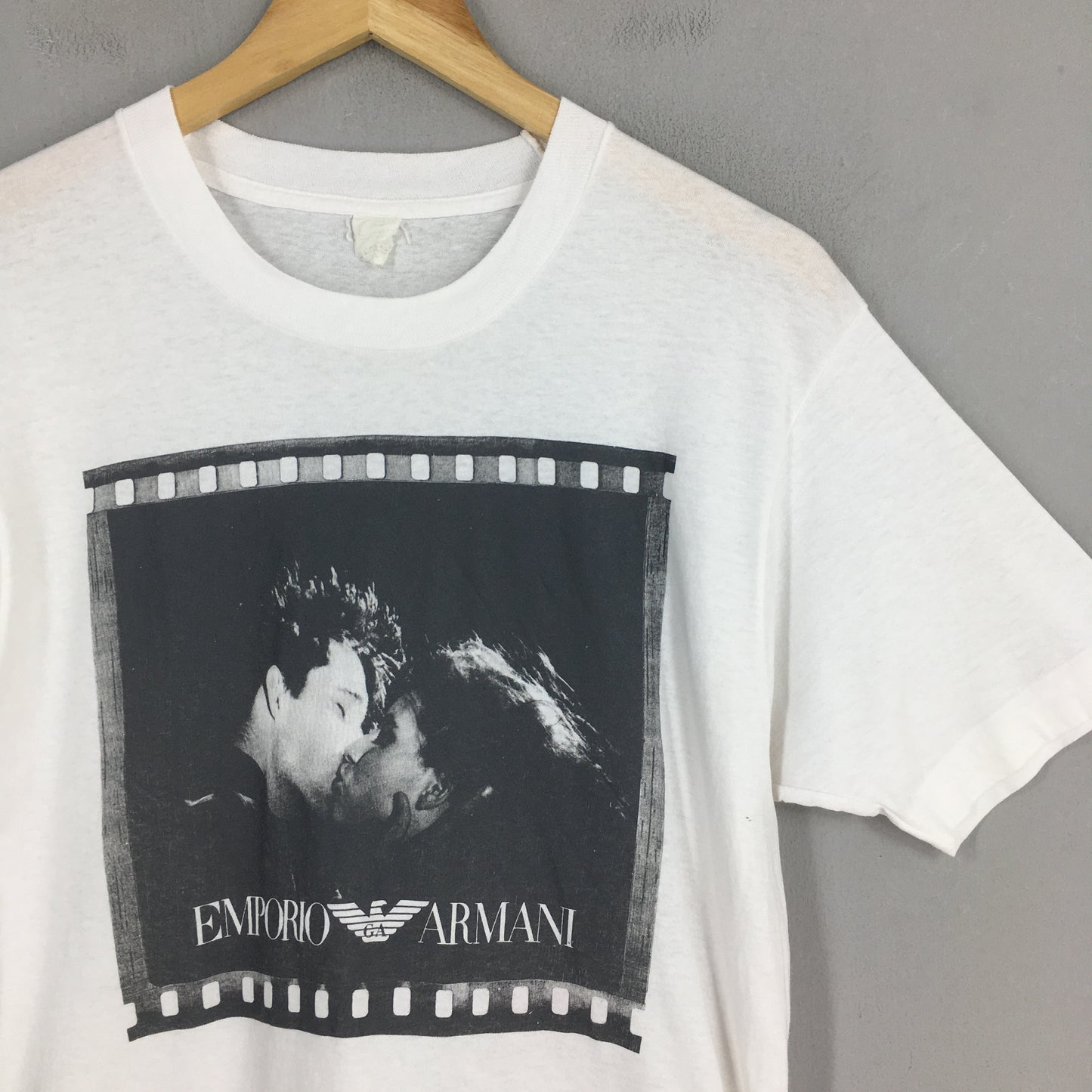 Emporio Armani Photo Print KissingT shirt Large