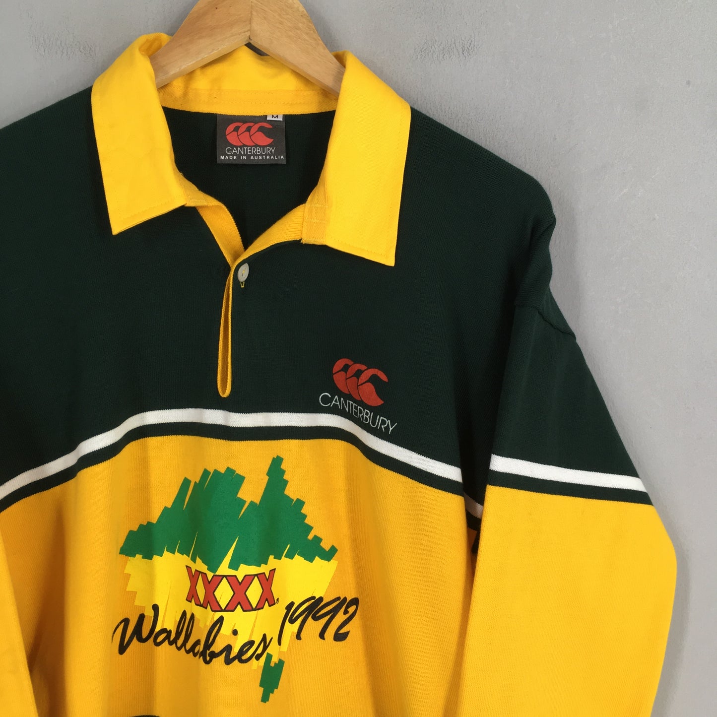 Canterbury Wallabies XXXX Classic Rugby Polo Shirt Medium