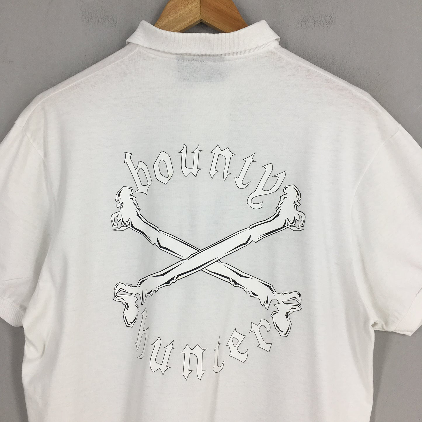 Bounty Hunter Japan Skull Bones Polo Shirt Medium