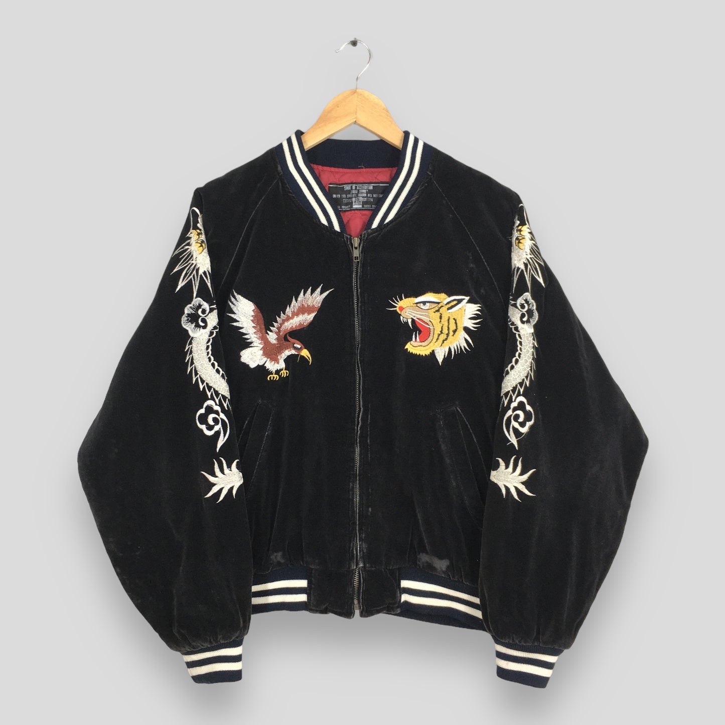 Sukajan Souvenir Tiger Head Bomber Jacket Medium