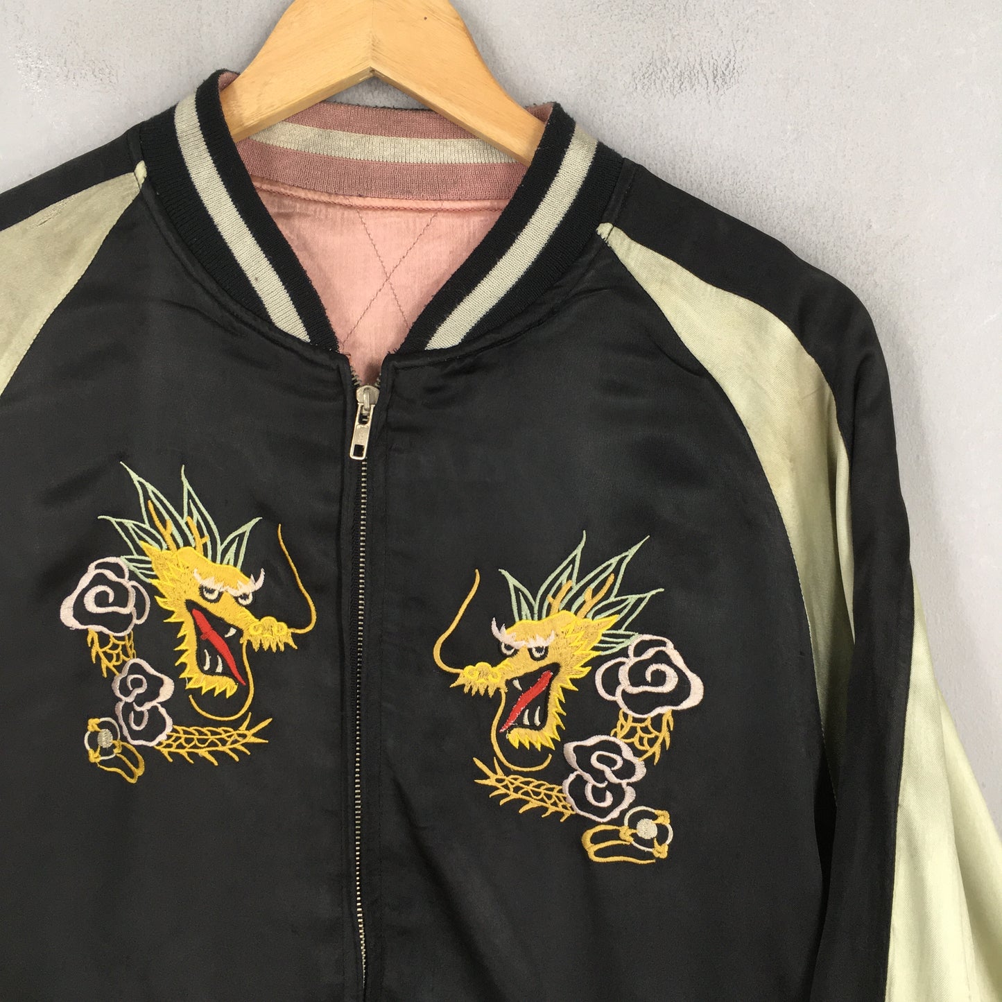 Sukajan Japan Dragon Souvenir Rayon Jacket Large