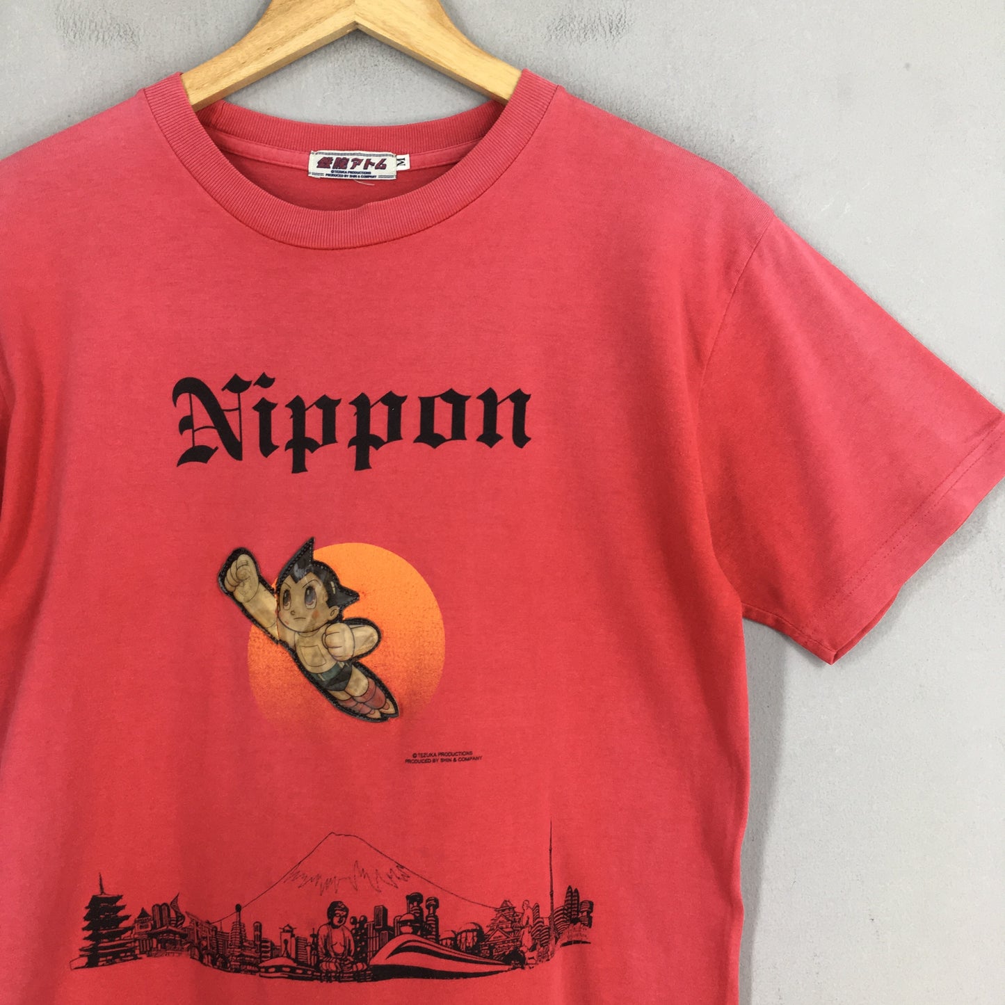 Astro Boy Nippon Japanese Anime Red T shirt Medium