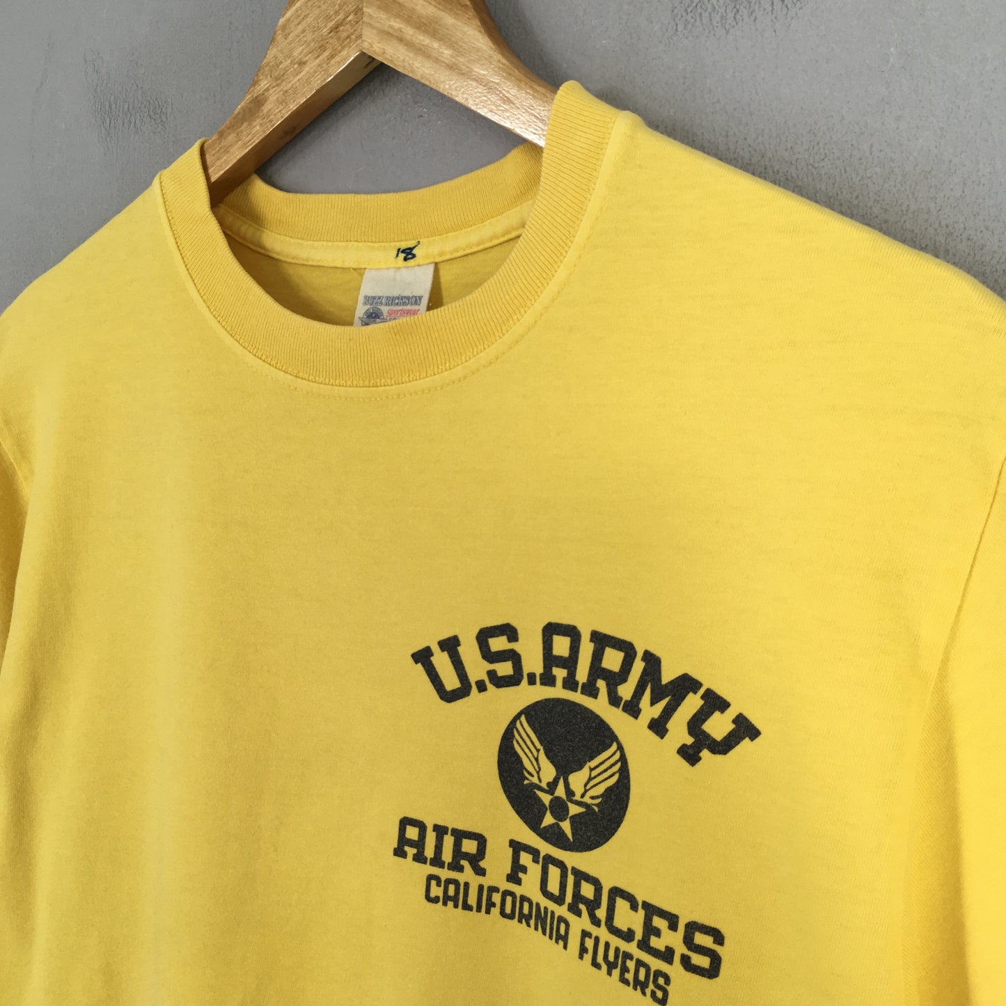 Buzz Rickson Us Army Air Forces Yellow T shirt Medium