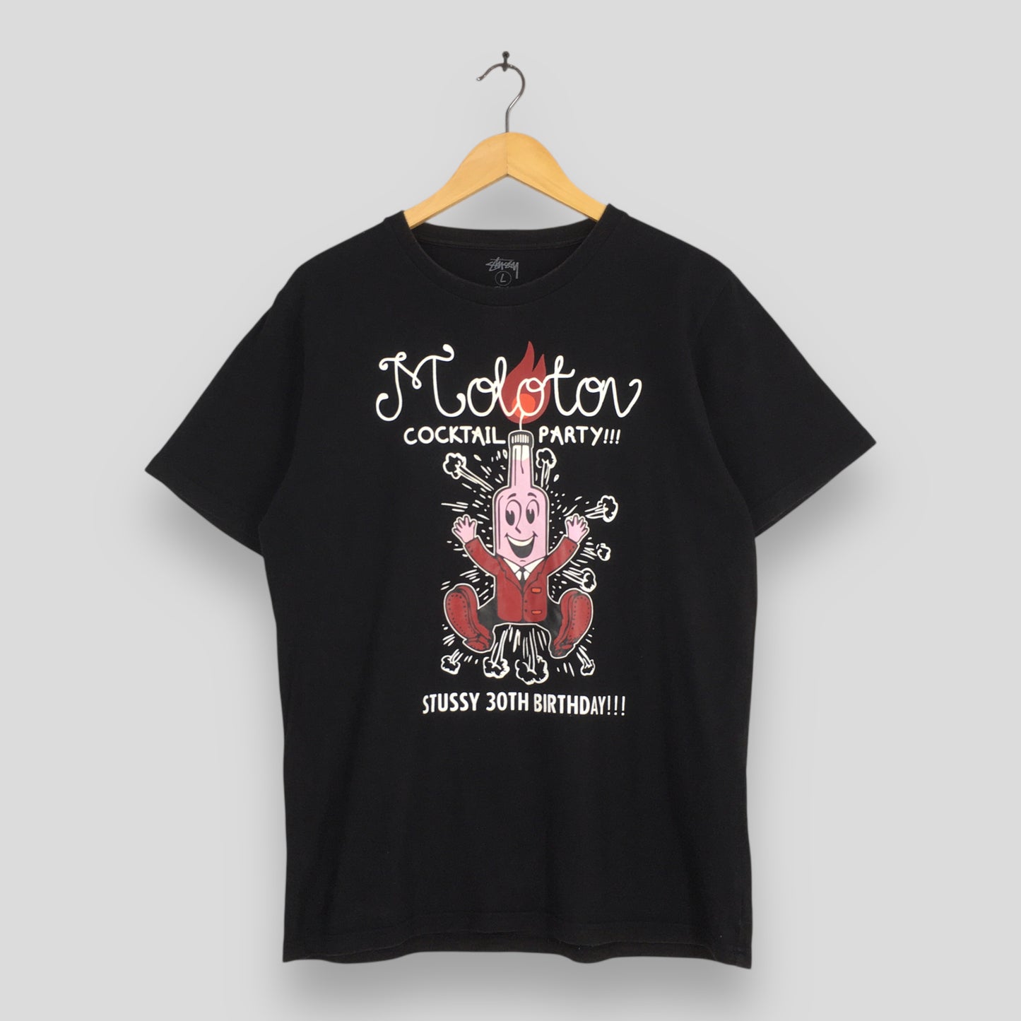 2009 Stussy Usa Molotov Cocktail T shirt Large