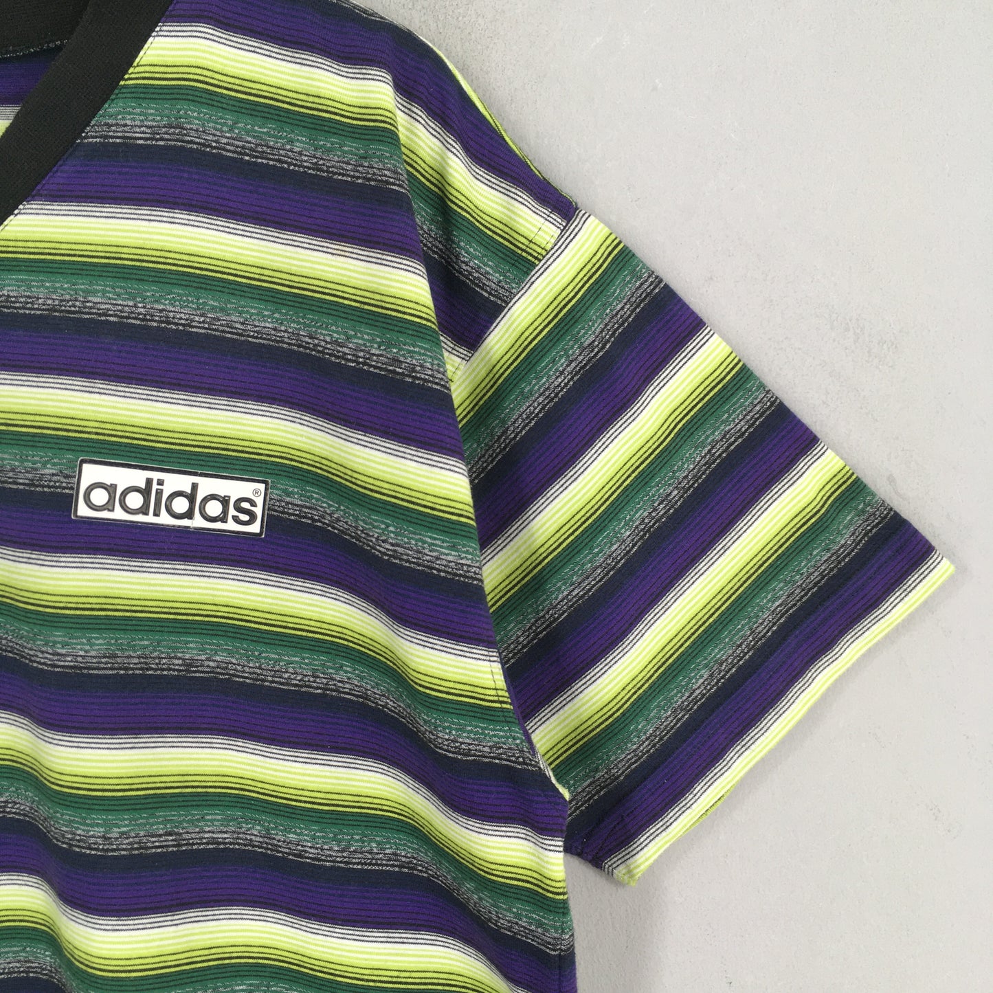 Adidas Multicolor Stripes T shirt XLarge