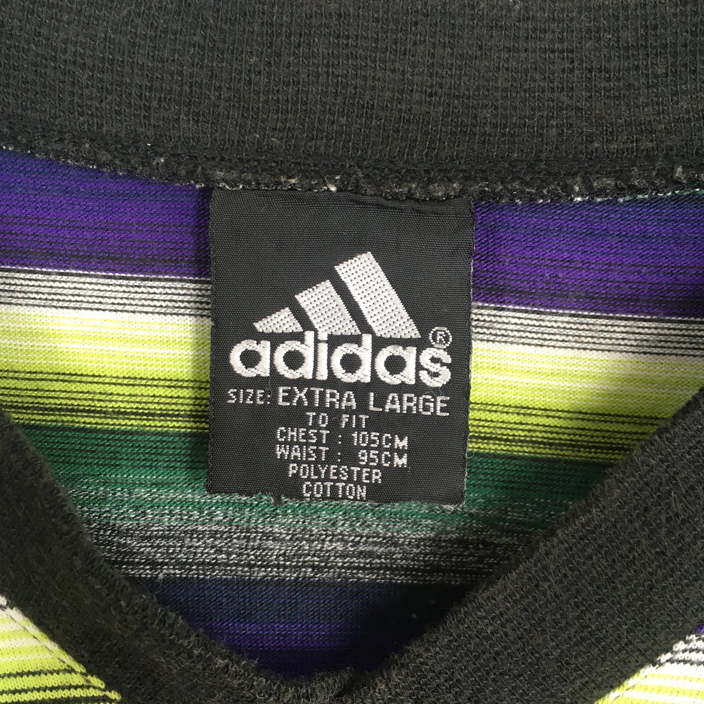 Adidas Multicolor Stripes T shirt XLarge