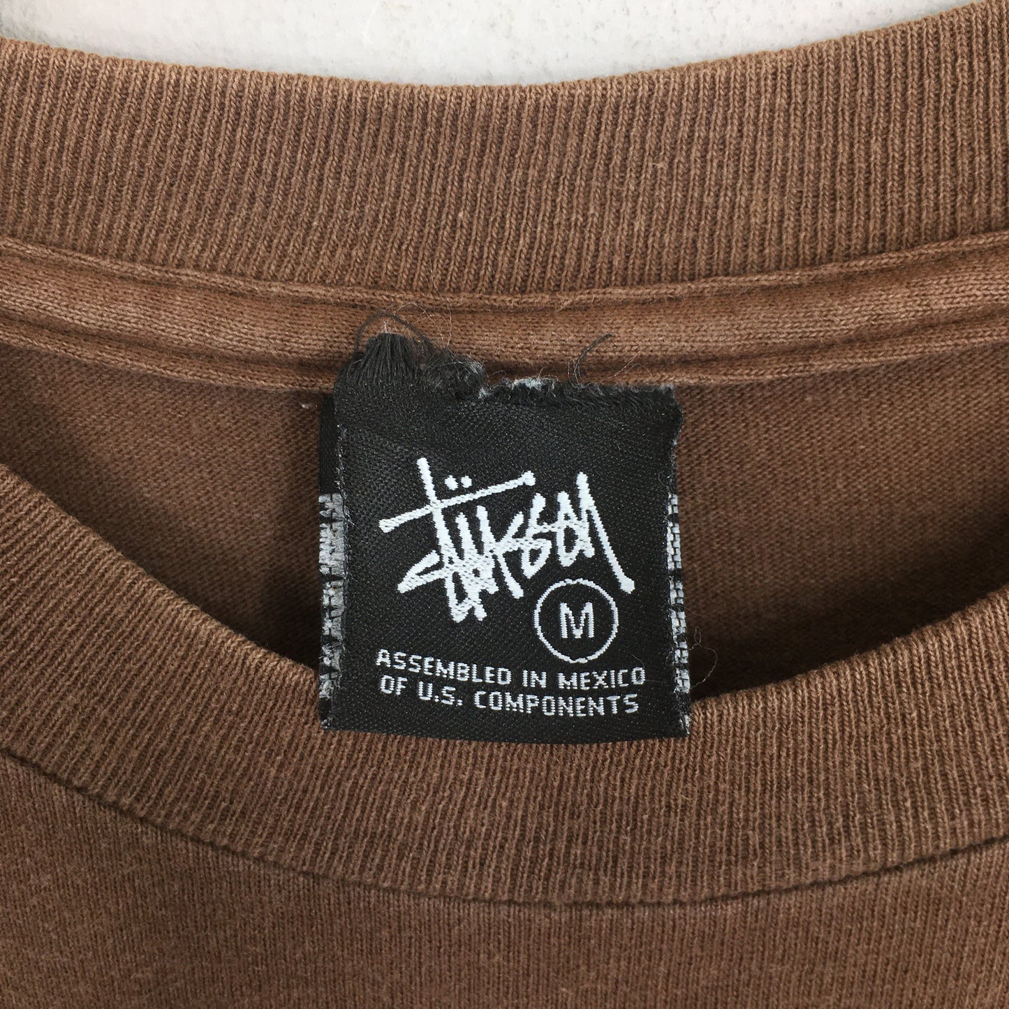 Stussy Usa Brown T shirt Medium