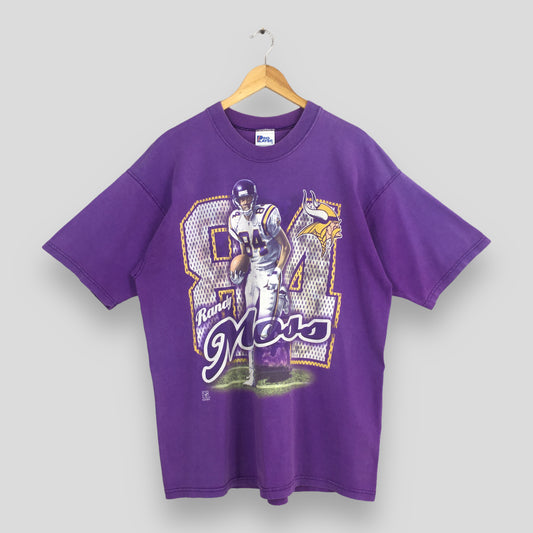 Minnesota Vikings NFL Champions Randy Moss #84 Tshirt XLarge