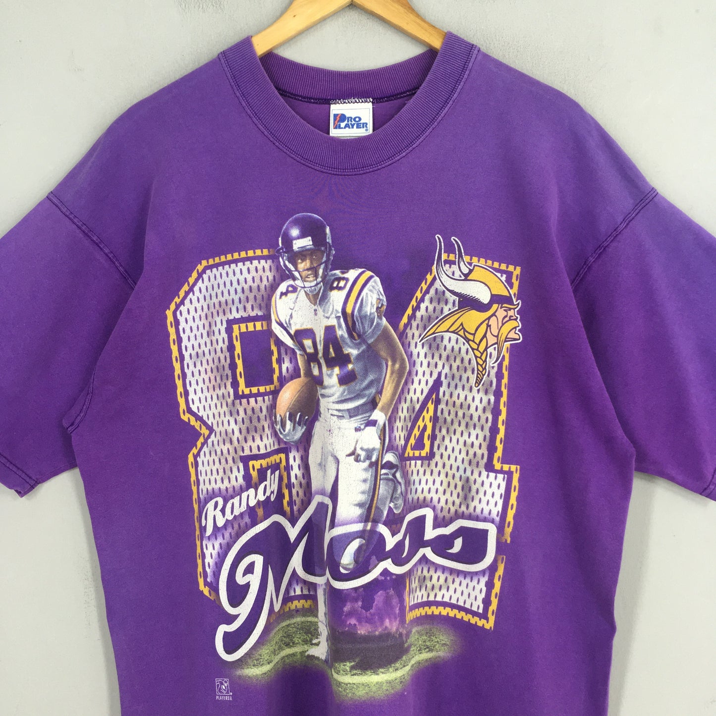 Minnesota Vikings NFL Champions Randy Moss #84 Tshirt XLarge