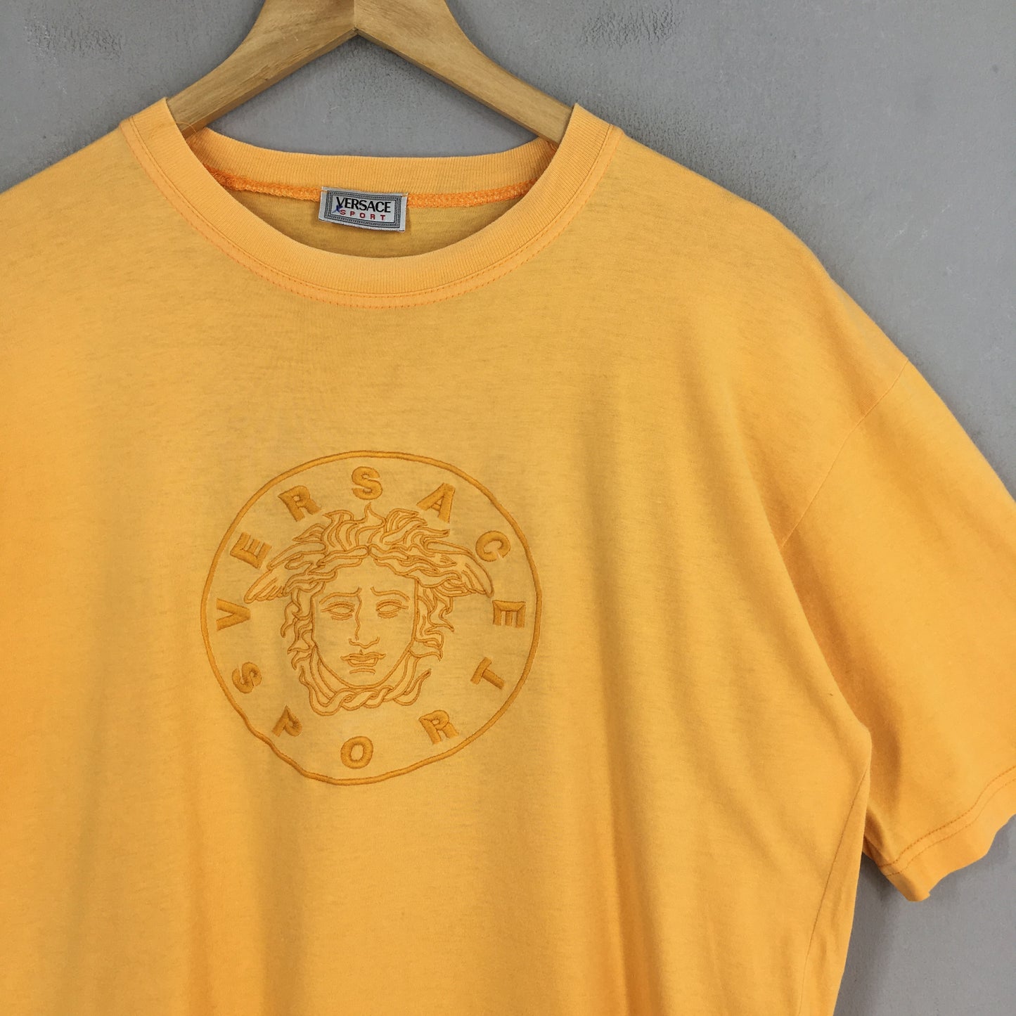 Versace Medusa Head Orange Tshirt Small