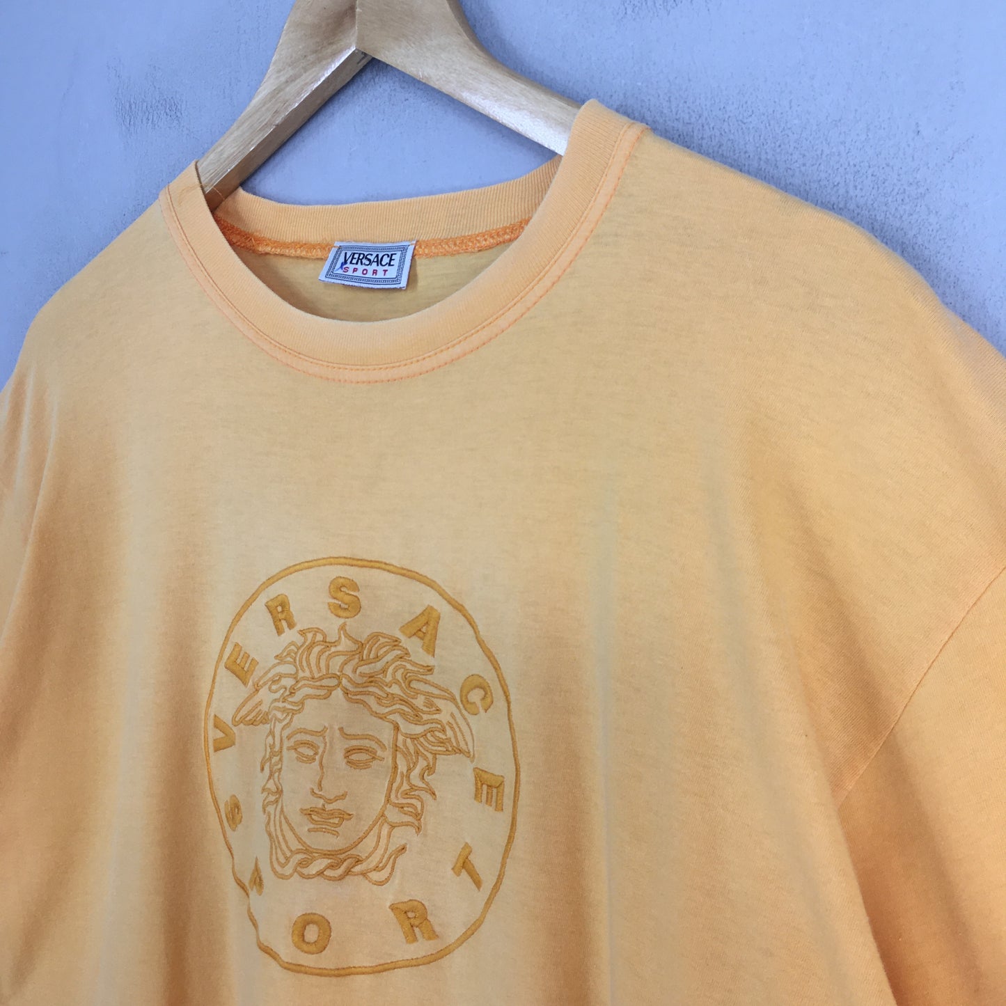 Versace Medusa Head Orange Tshirt Small