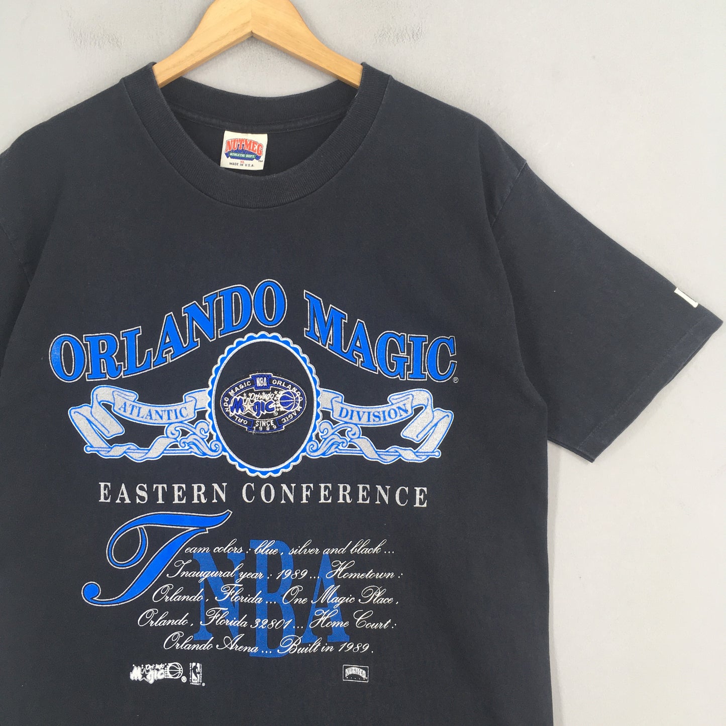 Orlando Magic Nba Basketball Black Tshirt XLarge