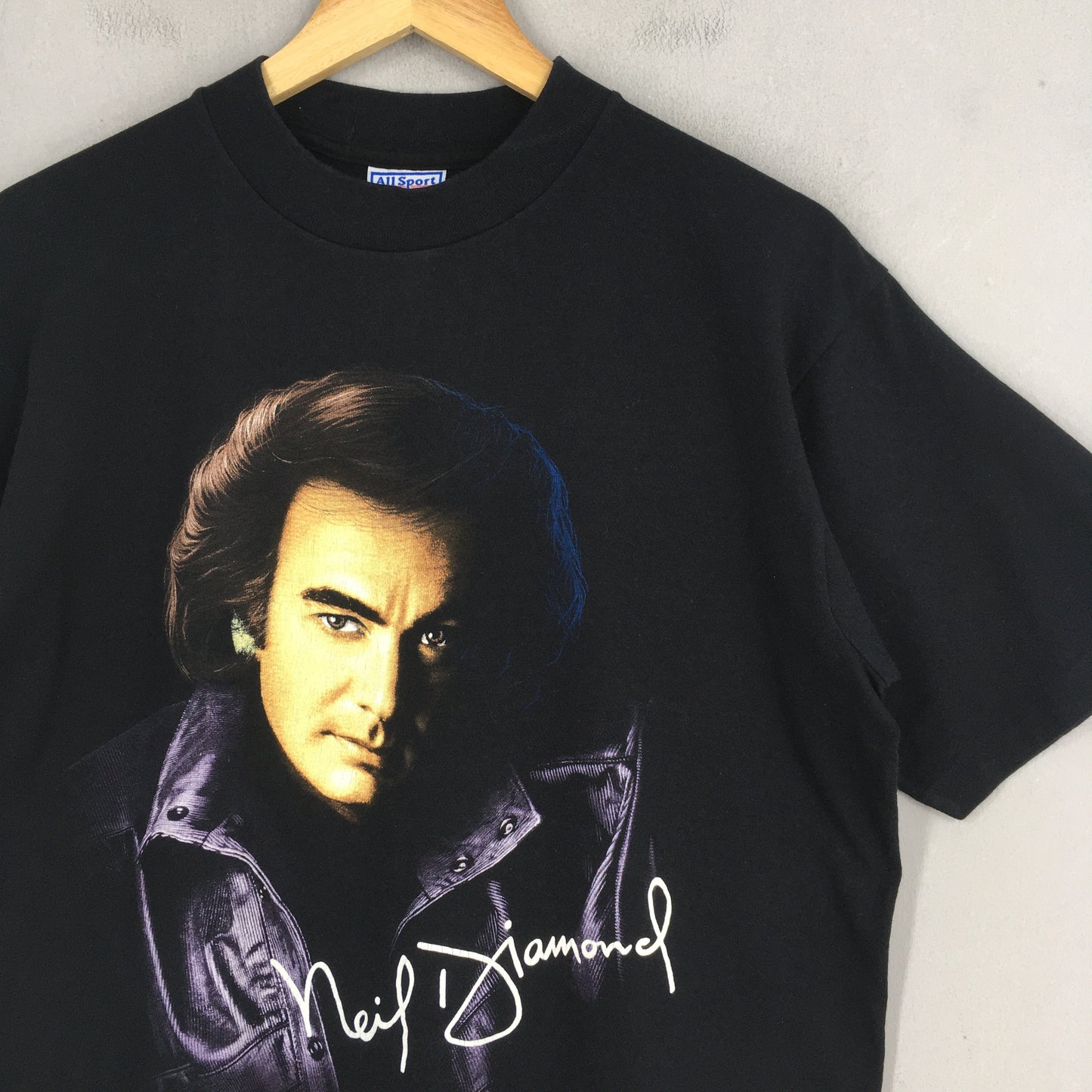 Neil Diamond Classics Rock Black Tshirt Large