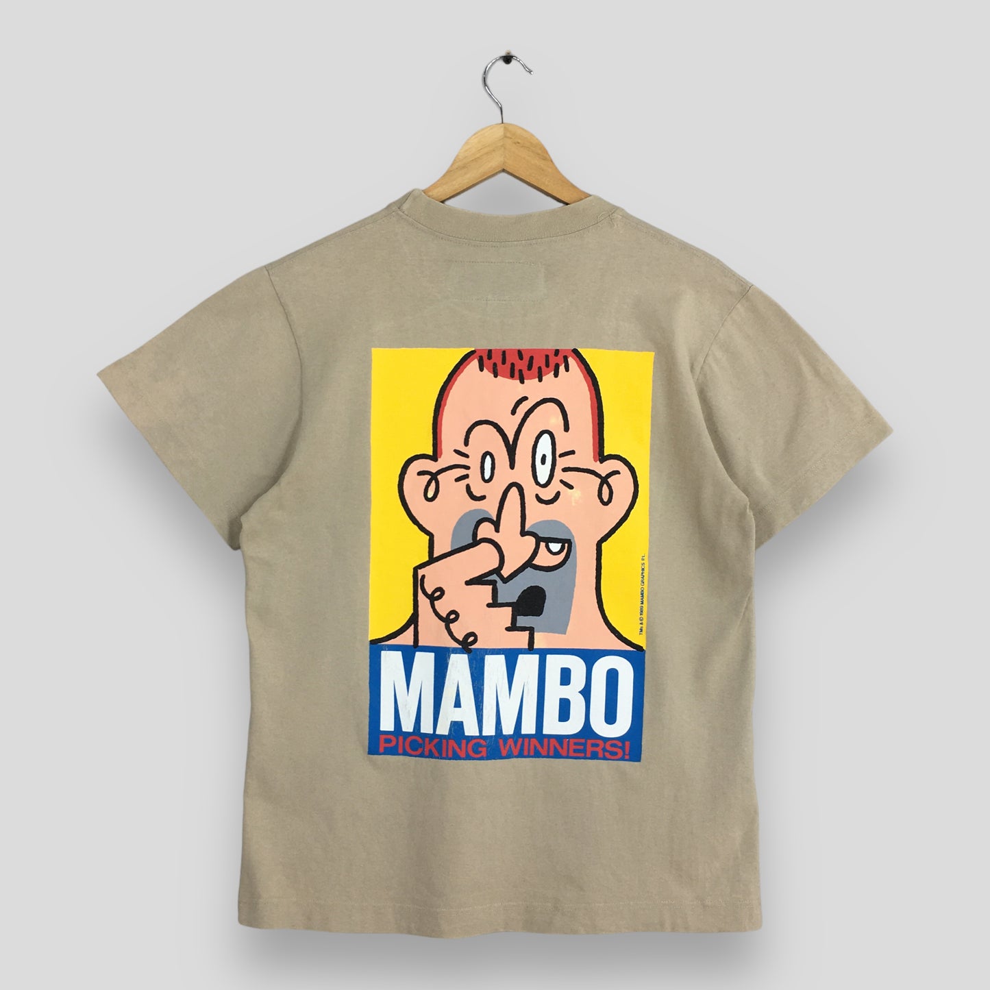 Mambo Australia 1989 Picking Winners! Pop Art Tshirt Small