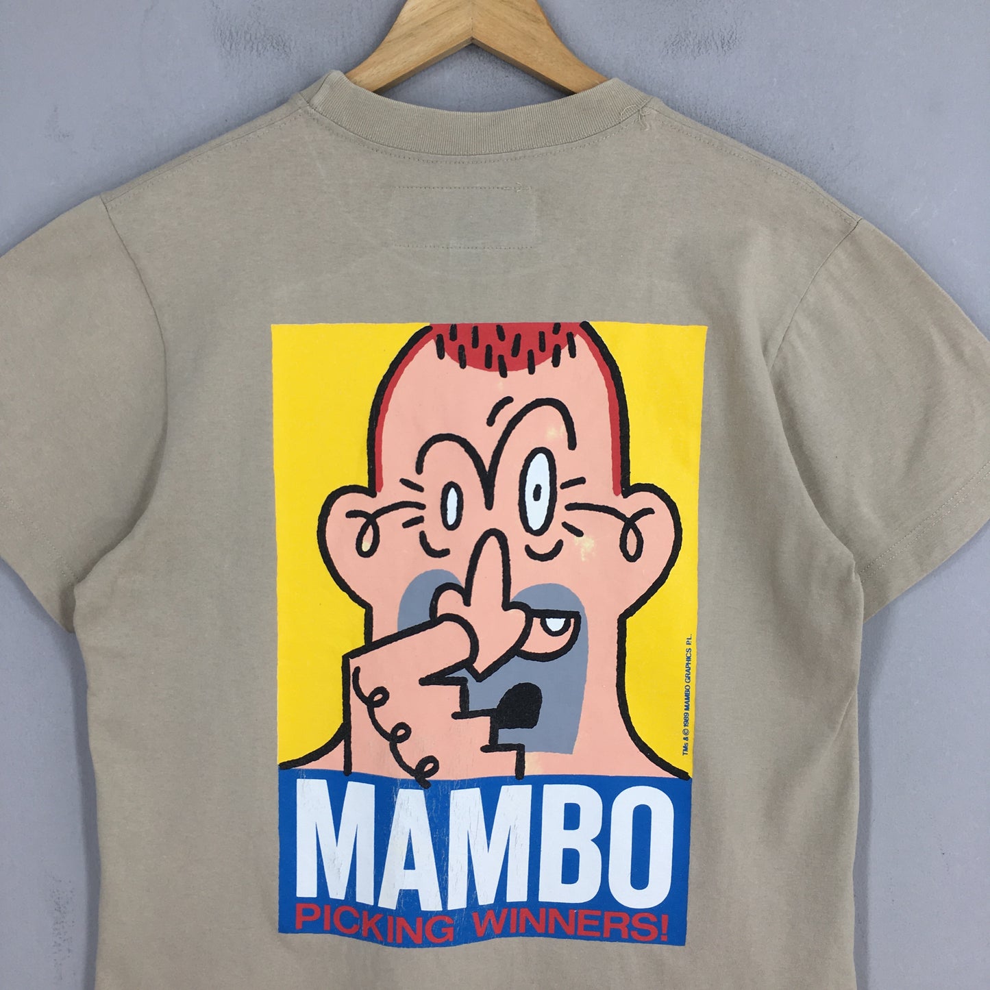 Mambo Australia 1989 Picking Winners! Pop Art Tshirt Small